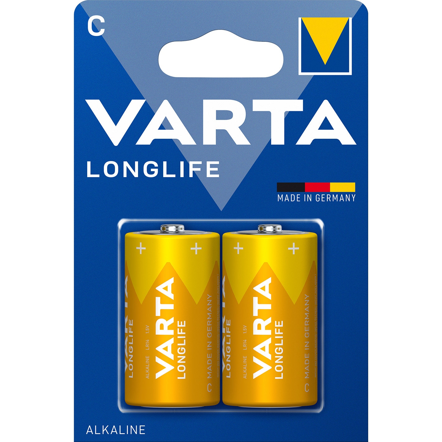 Baterie Varta Longlife 4114, C / LR14, alcalina, 2 buc