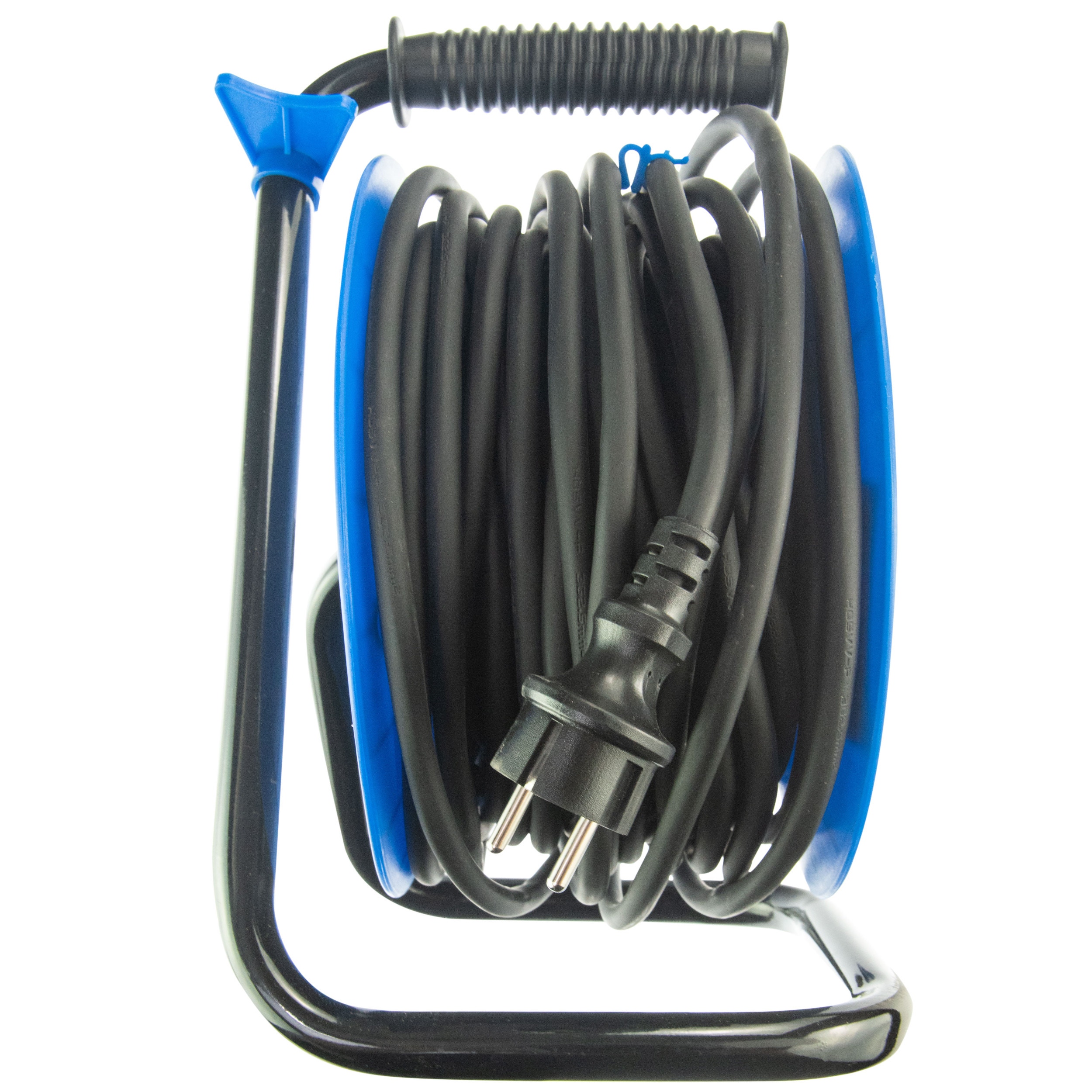 Derulator cablu electric Hepol, 4 prize, 25 m, 3 x 2.5 mmp, contact de protectie