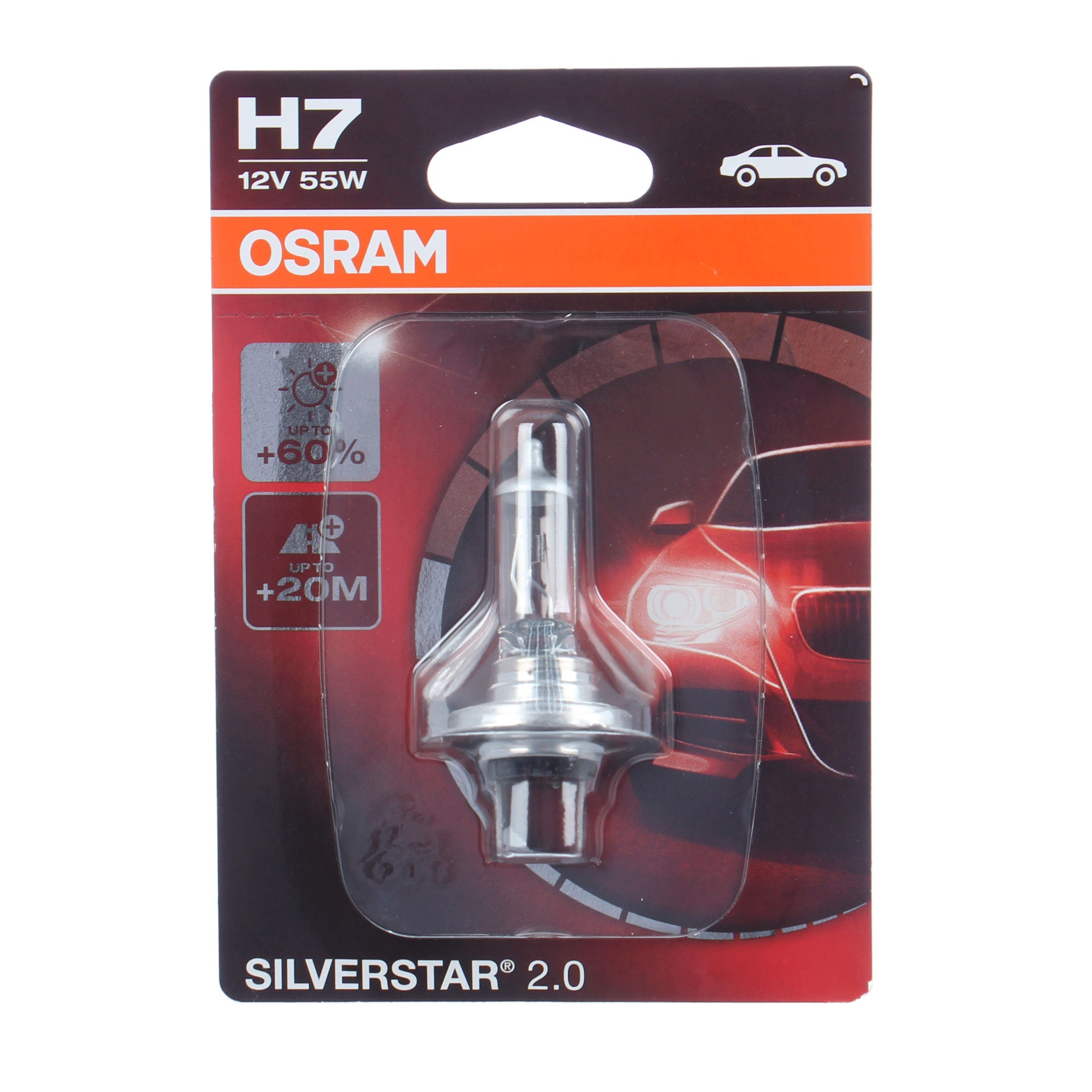 Bec auto Osram H7 Silverstar 55 W, 12 V