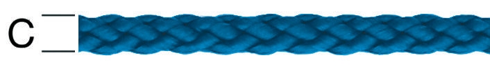 Sfoara polipropilena, albastra, 3 mm