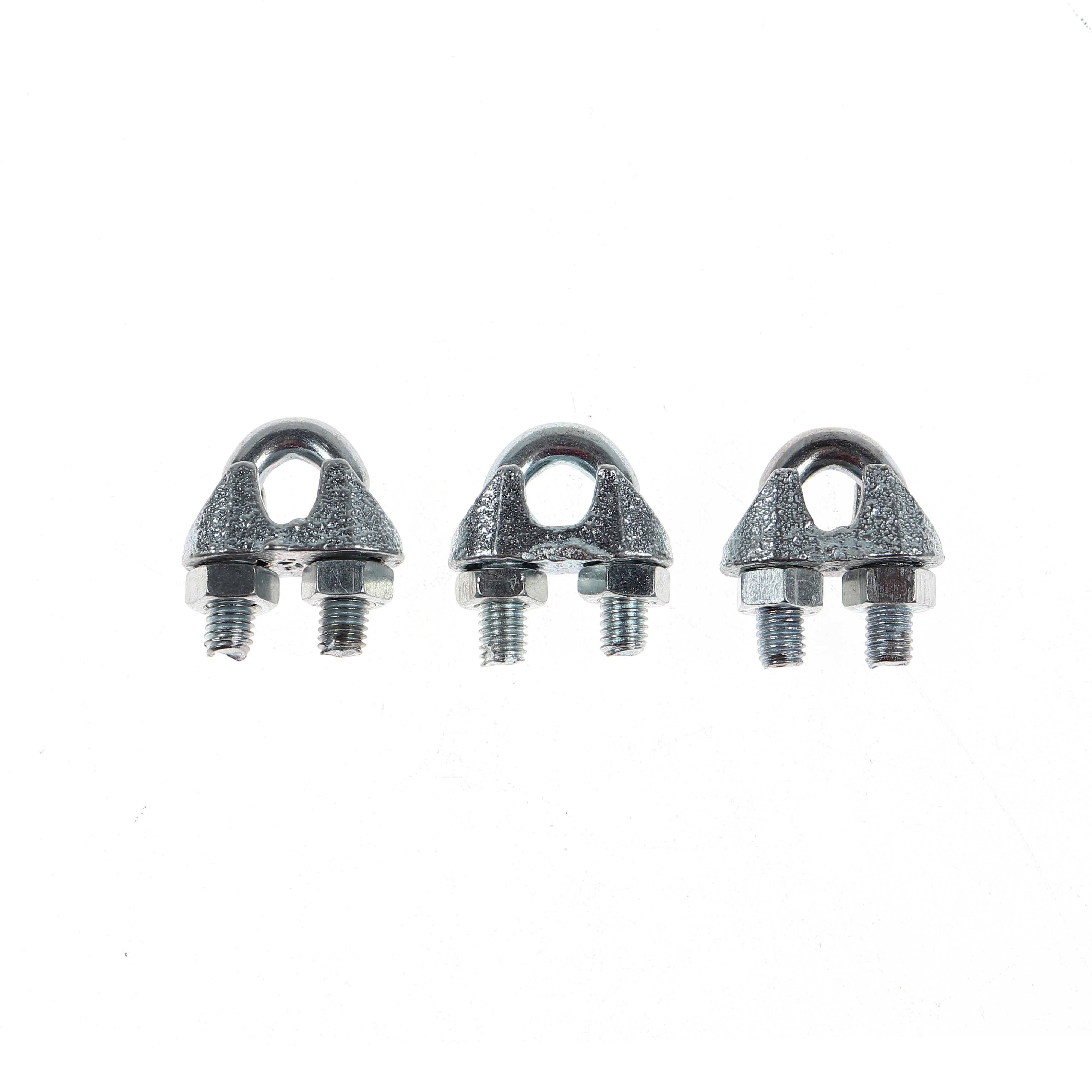 Brida zincata pentru legare cablu otel de 5 mm, Cablero CD011A05U, set 3 bucati