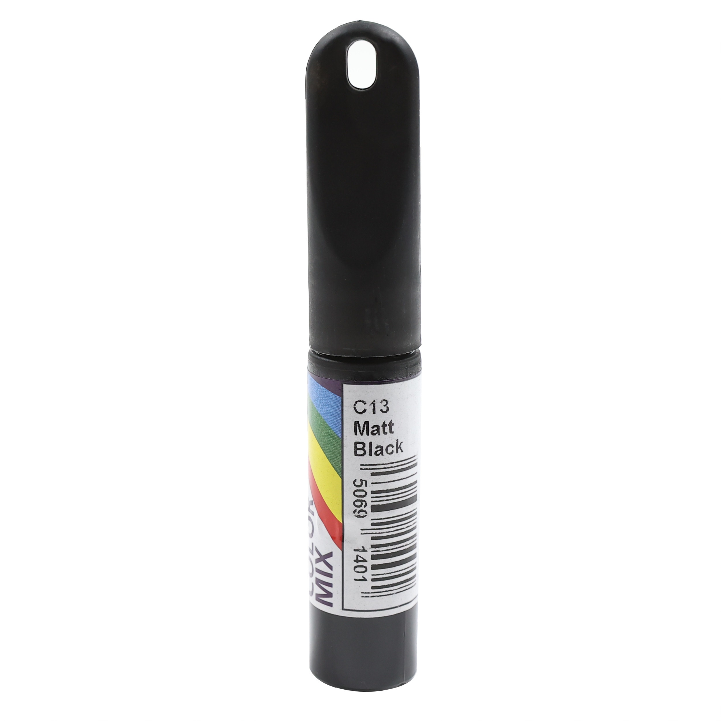 Corector auto Colormix Stift Matt Black, pentru intretinere caroserie, negru mat, 12.5 ml