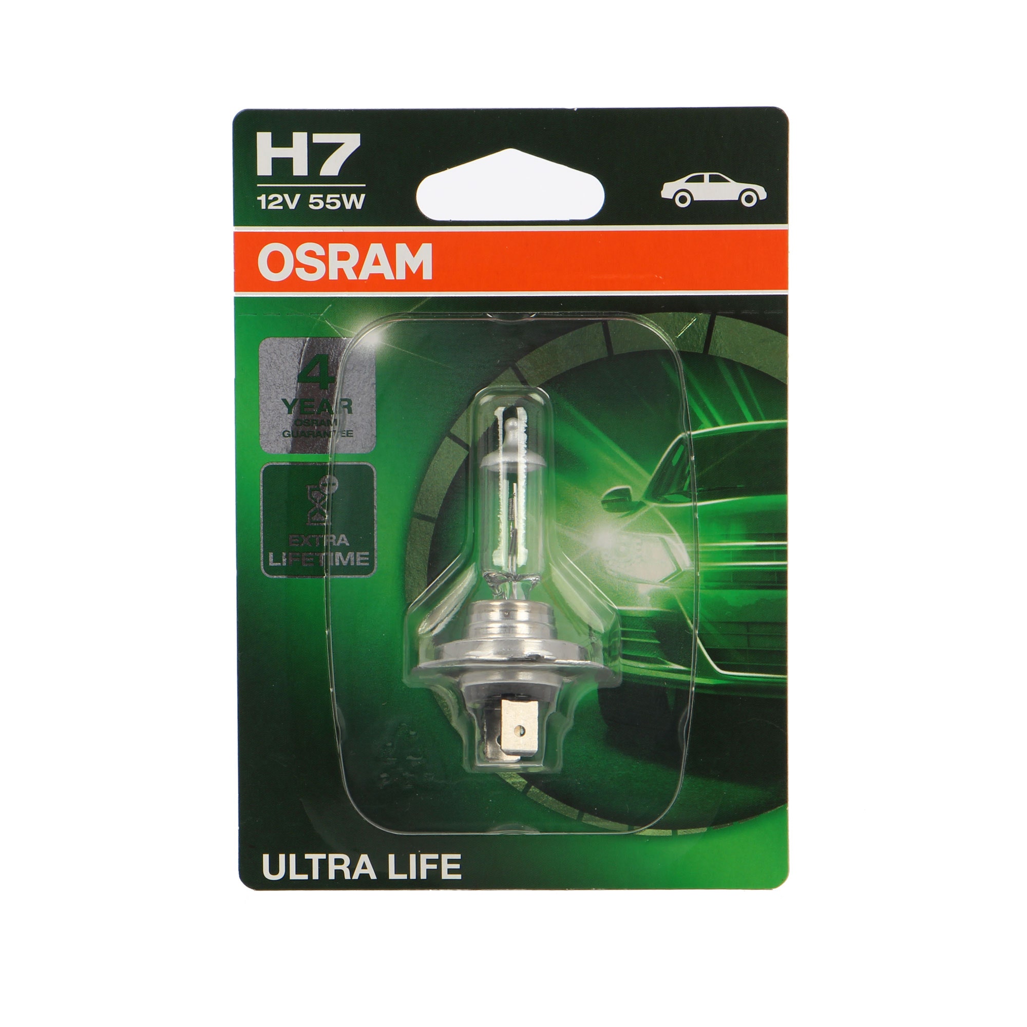 Bec auto Osram H7 Ultra Life BL1 , PX26D, 55 W, 12 V
