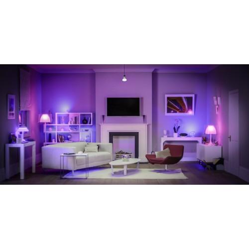 Bec inteligent LED RGB Philips clasic A19 E27 9W lumina calda / rece / multicolora, dimabil, Wi-Fi