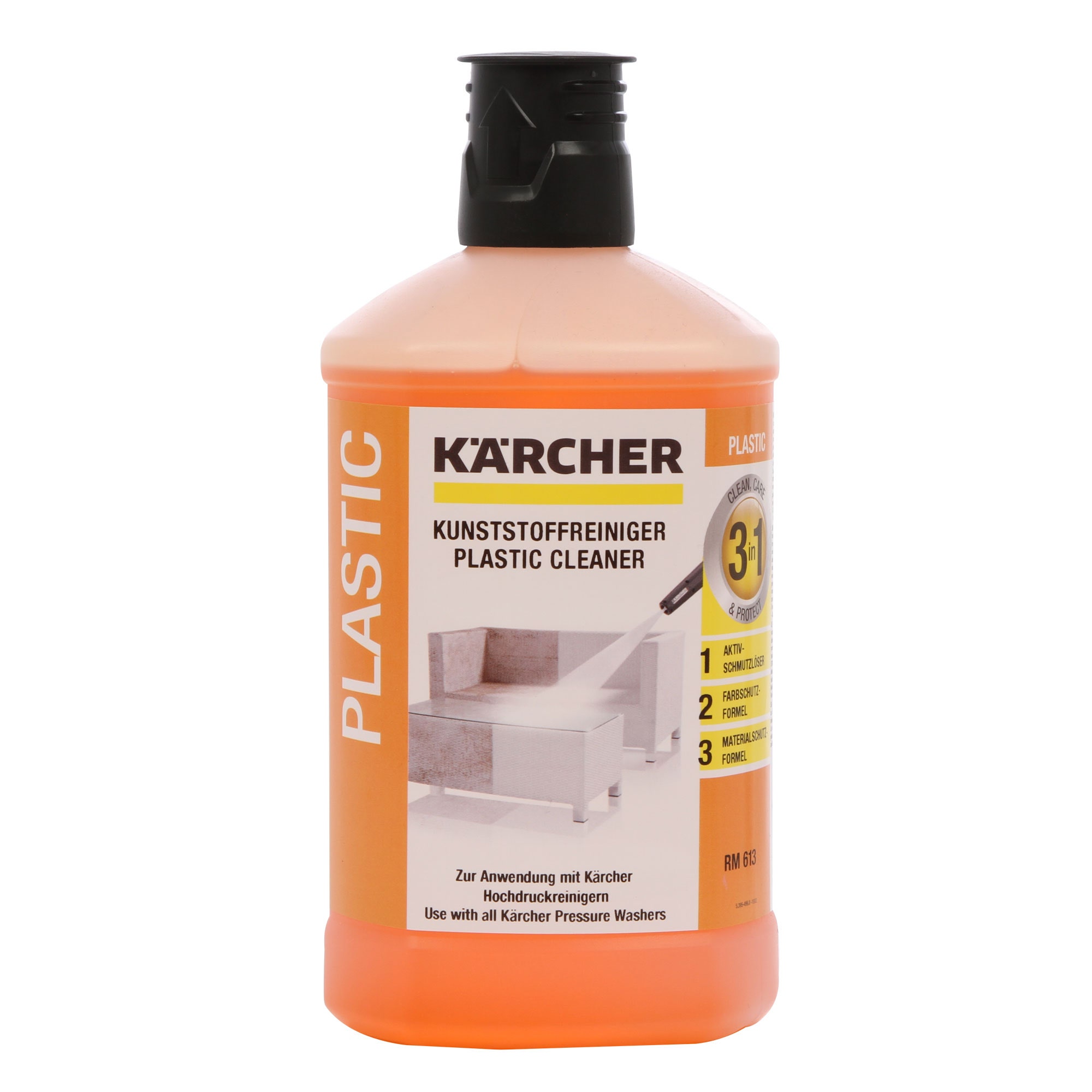 Detergent pentru plastic, Karcher 3-in-1, 6.295-758.0, 1 litru