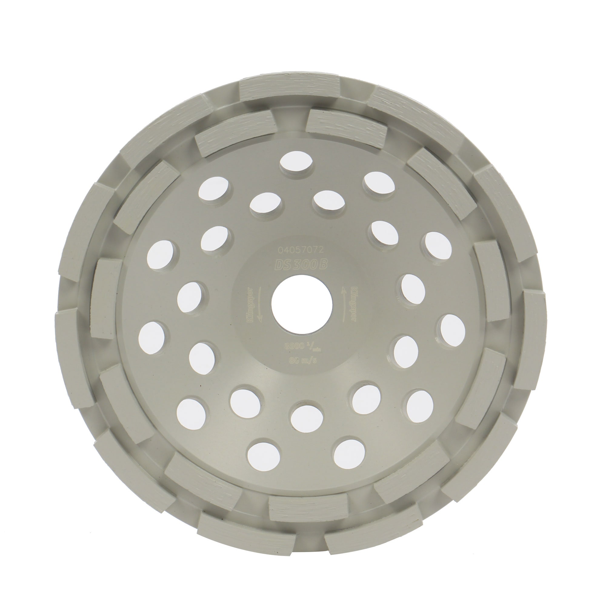 Disc diamantat, tip oala, pentru slefuire beton si sapa, Klingspor DS 300 B Extra, 180 x 22.23 x 8 mm