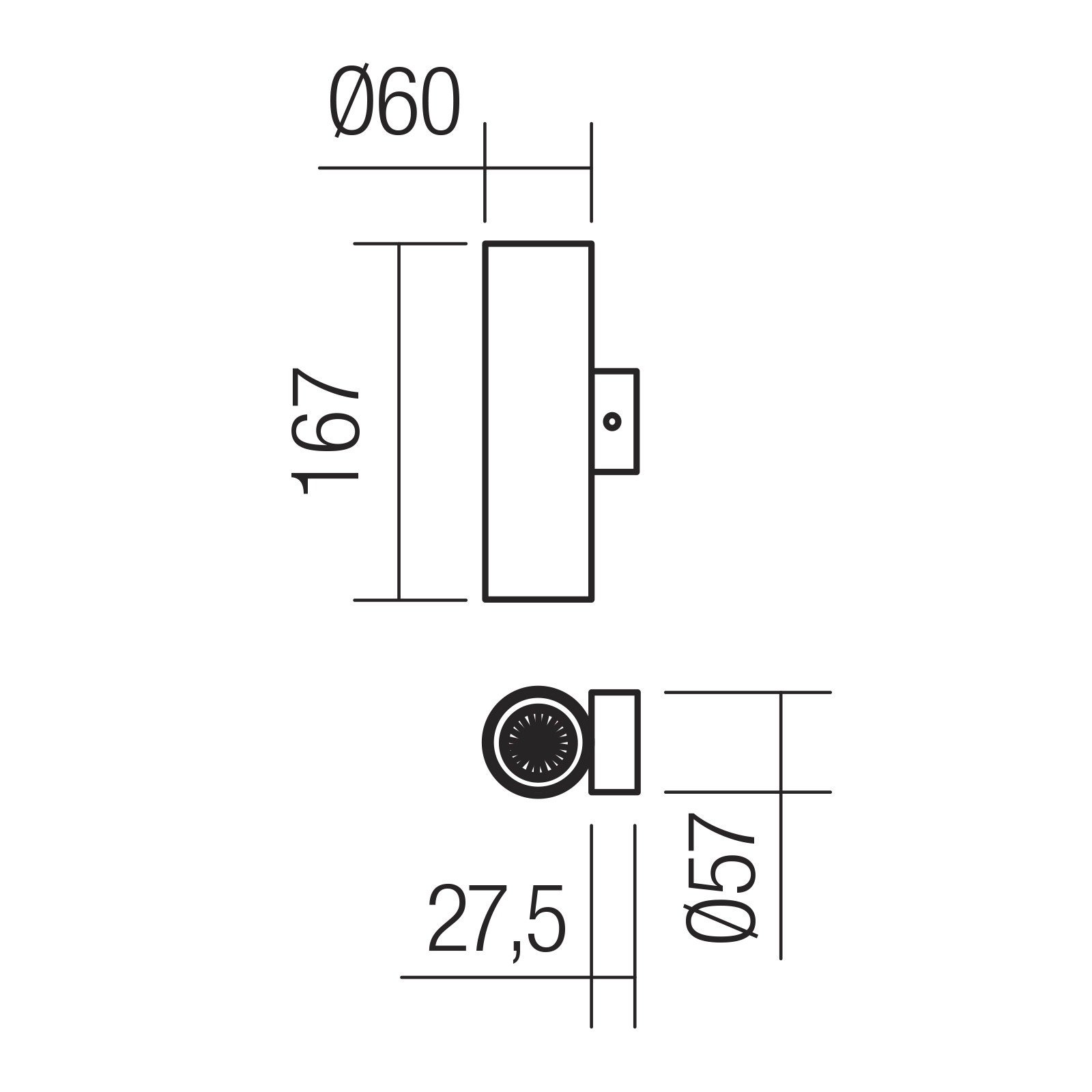 Aplica Axis 01-2160, 2 x GU10, negru mat