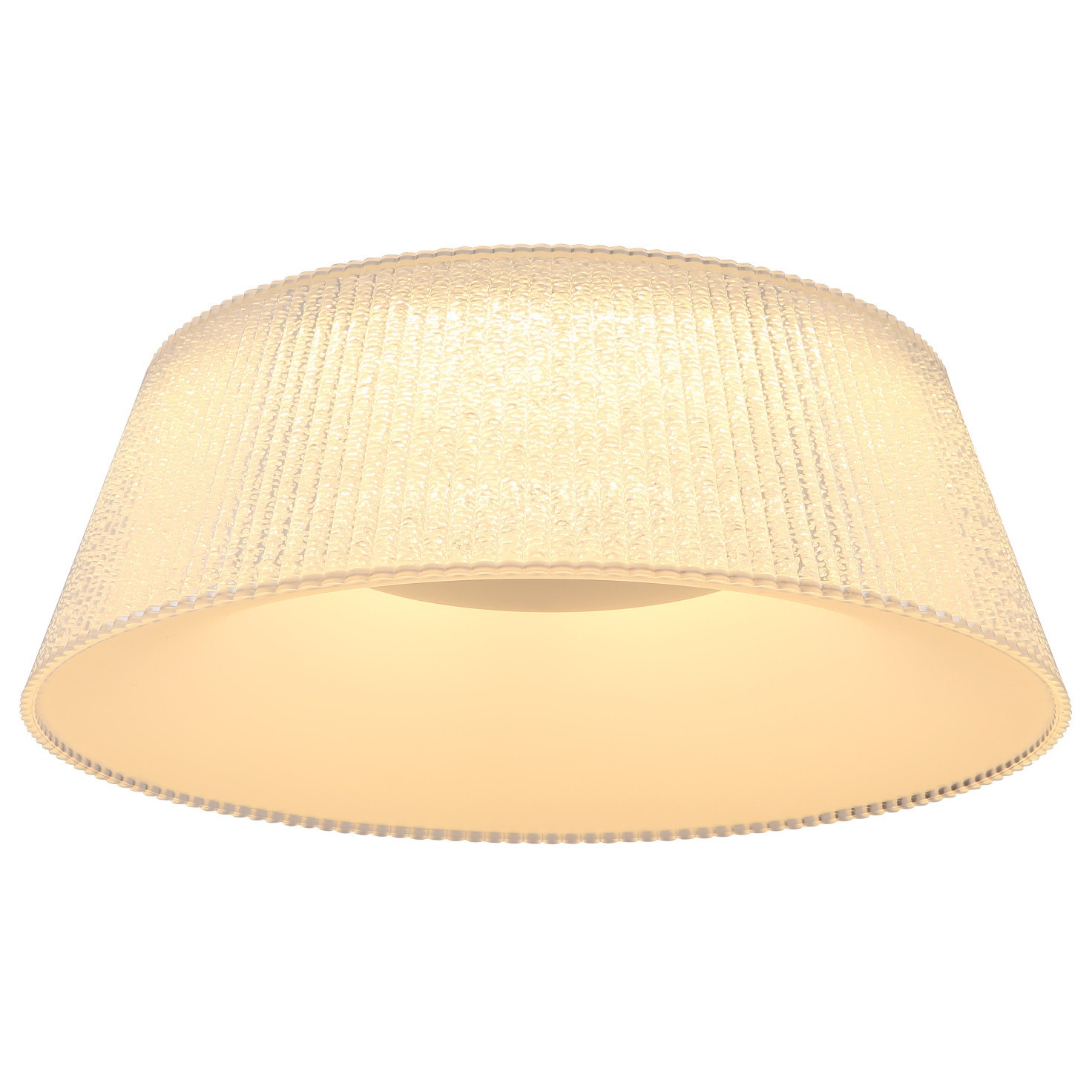 Plafoniera LED Crotone 48801C-45, 45W, 1900lm, lumina calda - rece, lumina de veghe, functie memorie, dimabila, telecomanda, alb + transparent