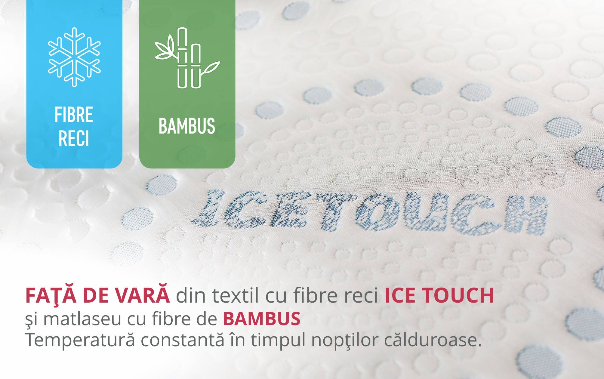 Saltea pat Bedora Ice Touch, superortopedica, 170 x 190 cm, cu spuma poliuretanica + memory + cocos, fara arcuri