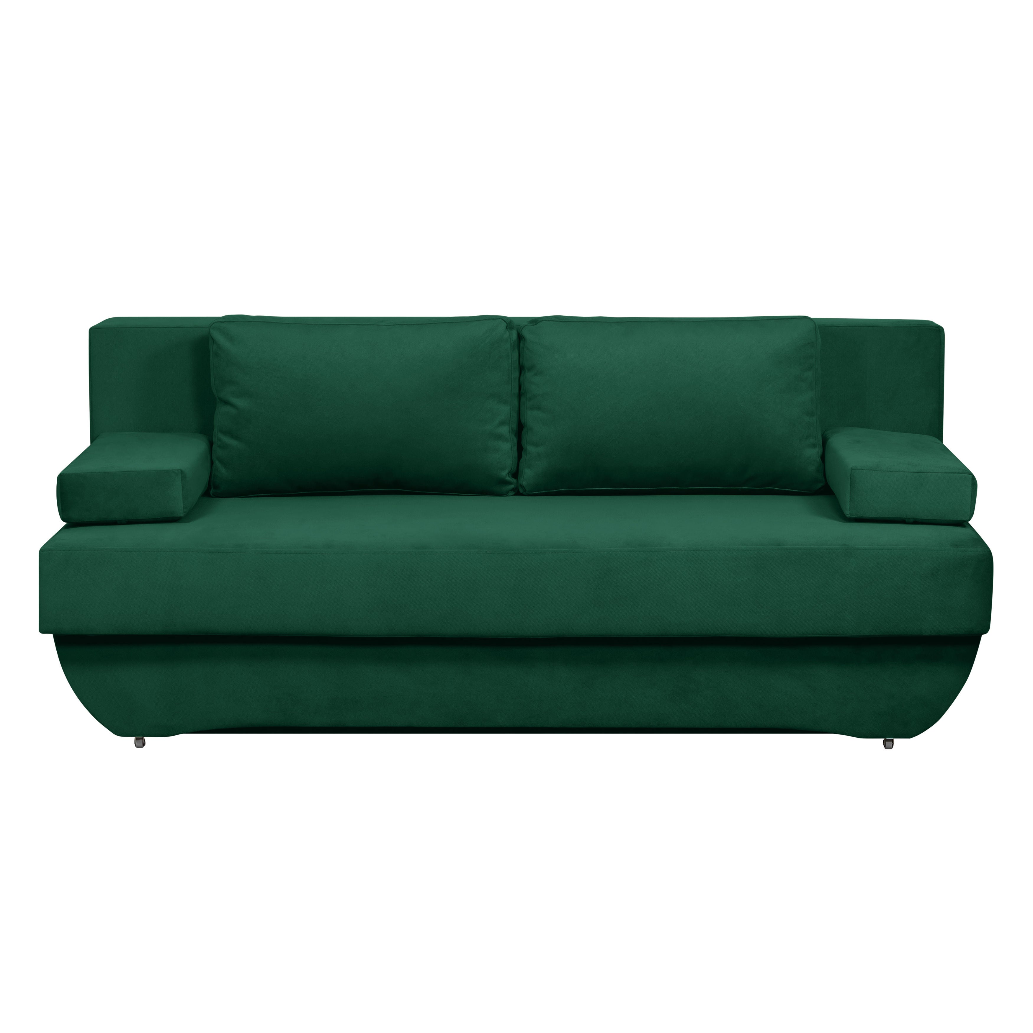 Canapea extensibila 3 locuri Eko Plus, cu lada, verde inchis, 190 x 98 x 82 cm, 2C