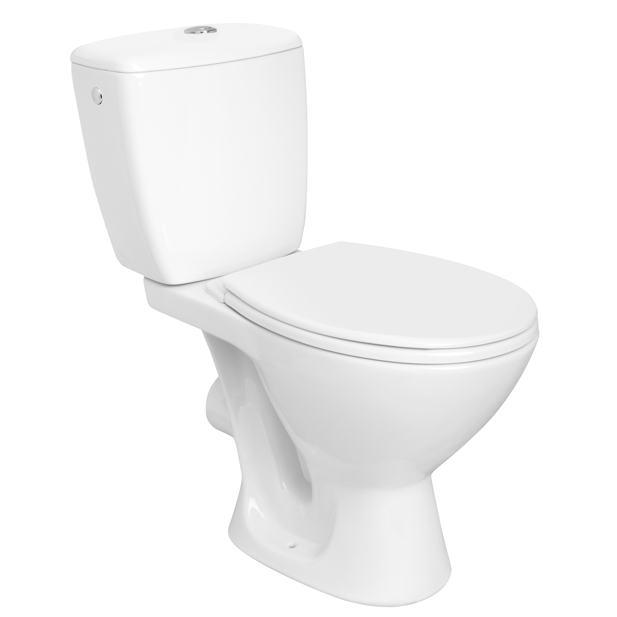 Set vas WC + rezervor + mecanism + capac, Keops Eko 623, din ceramica, 37.5 x 75 x 64.5 cm