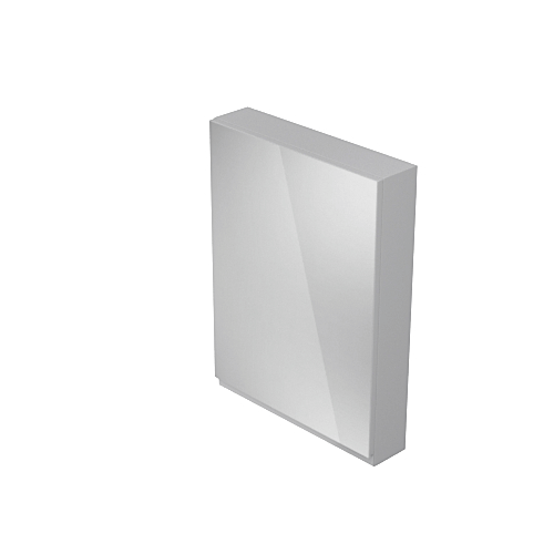 Dulap baie cu oglinda, 1 usa, Cersanit Moduo S929-017, gri, 59.5 x 80 x 14.1 cm