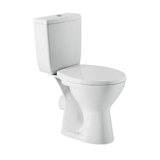Set vas WC + rezervor + mecanism + capac, Cersanit Classik K100-369, din ceramica, 35.5 x 79 x 65.5 cm