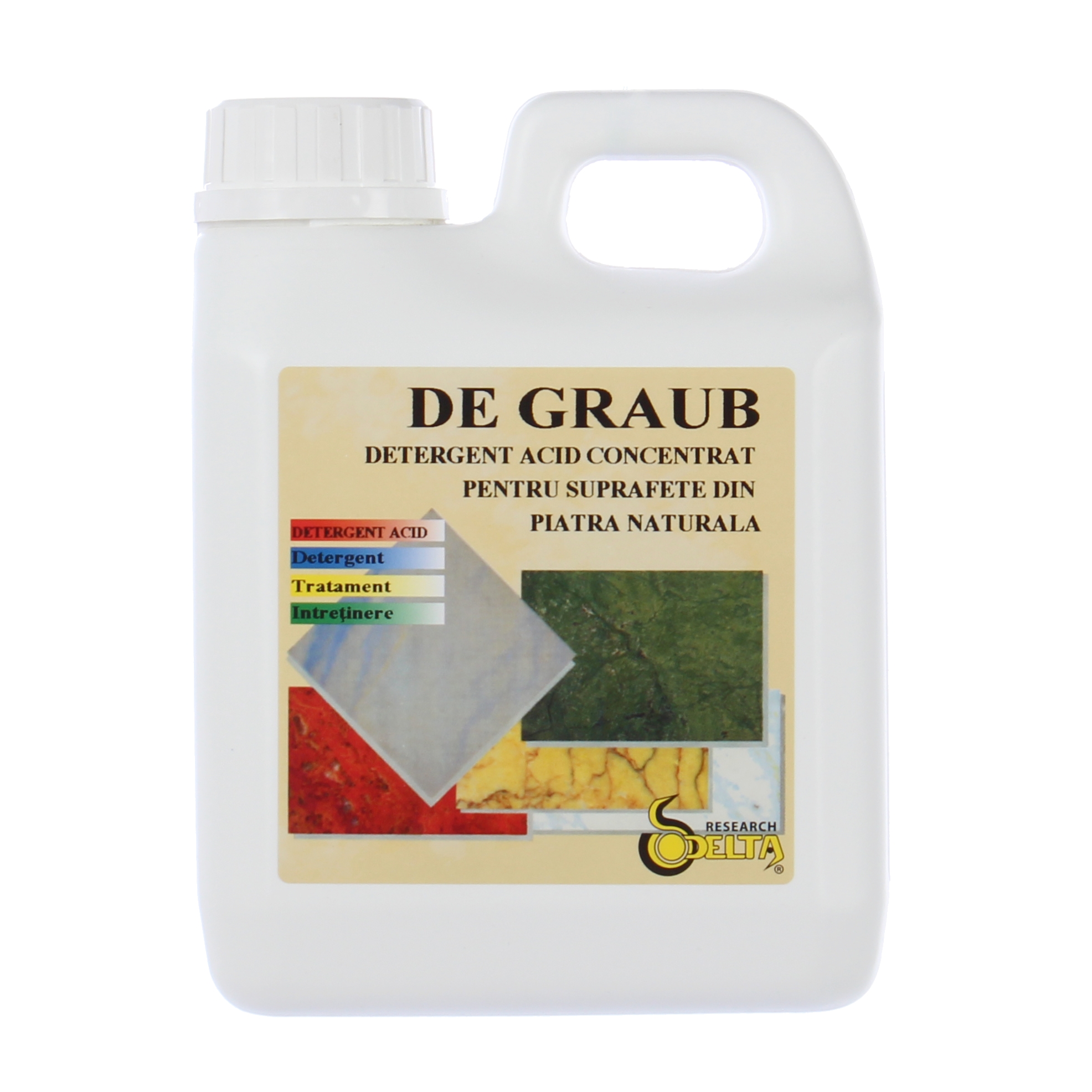 Detergent acid pentru piatra, Degraub, 1 L