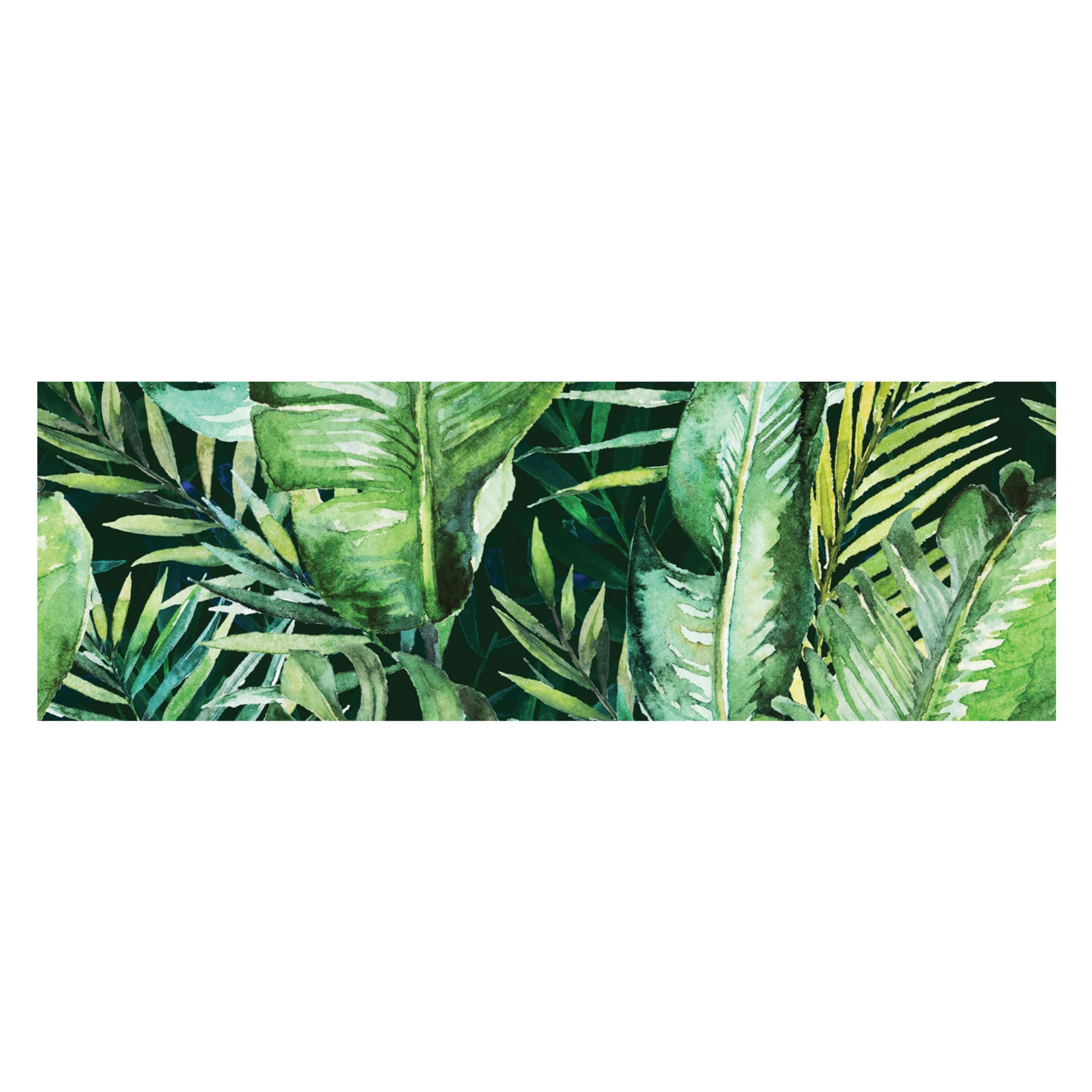 Decor faianta baie / bucatarie Braga Tropic B, verde, mat, 25 x 75 cm