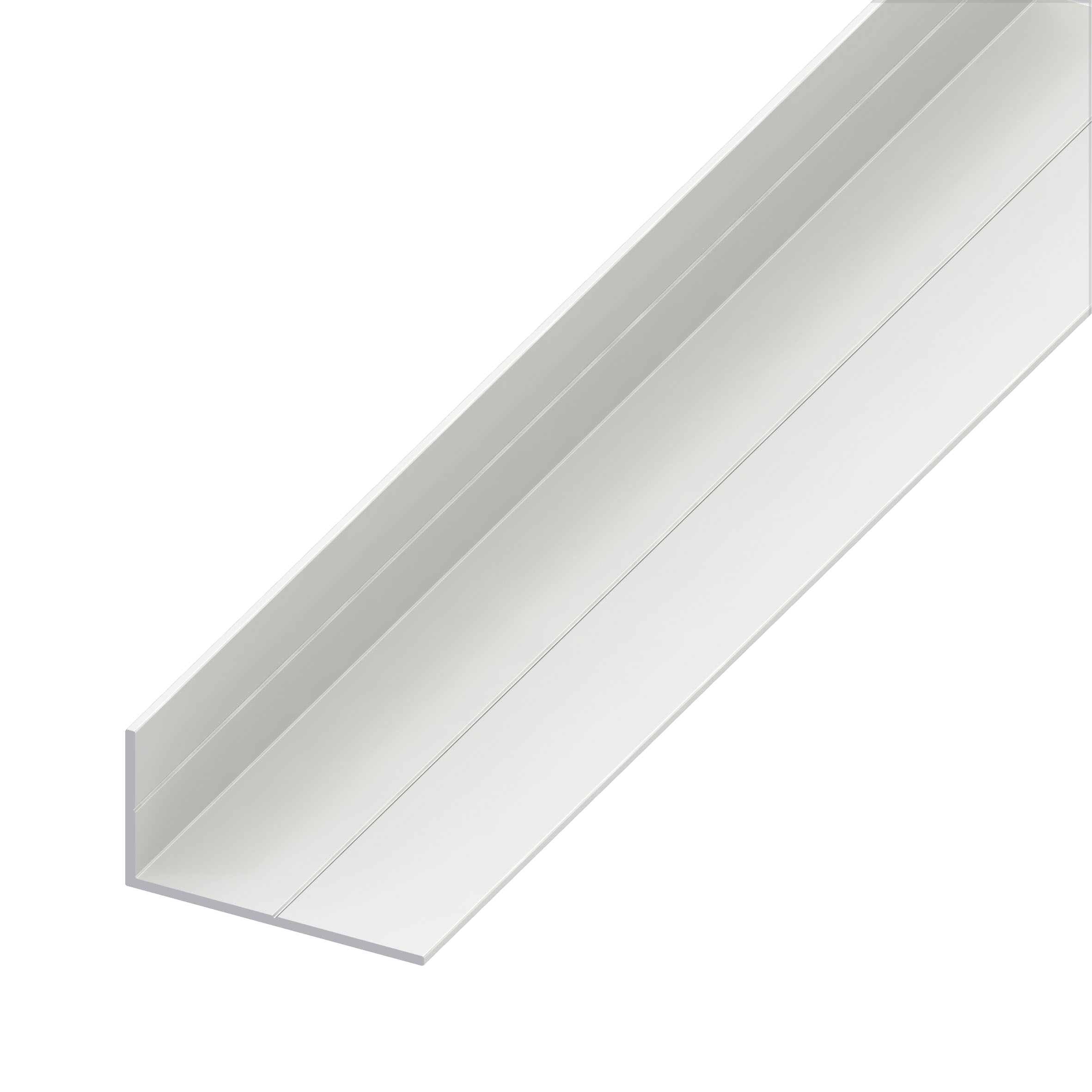 Profil tip L, PVC, alb, 2500 x 23.5 x 43.5 x 1.5 mm