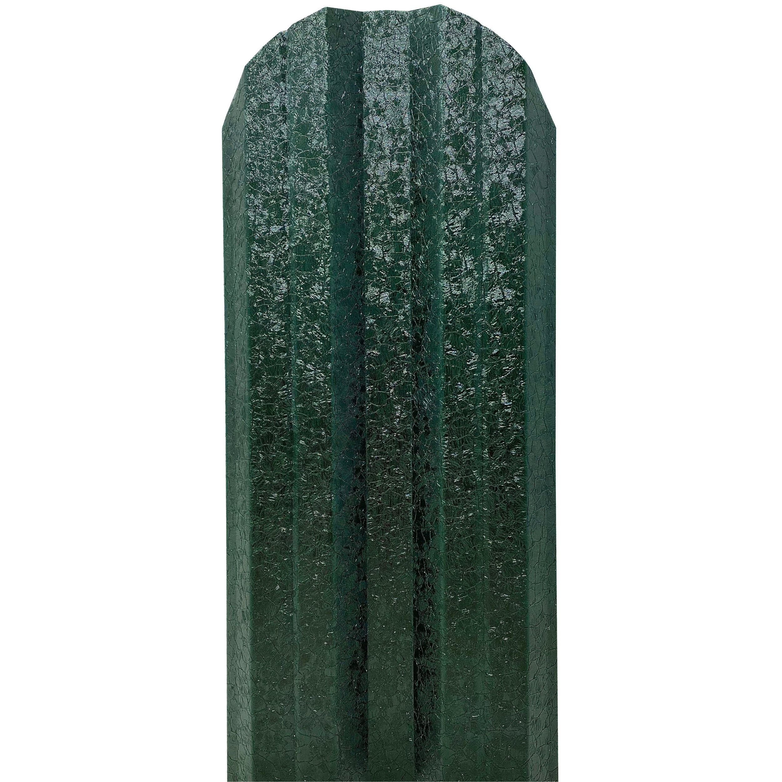 Sipca metalica cutata pentru gard, verde / RAL 6005, 1300 x 115 x 0.5 mm, set 25 bucati + 50 bucati surub autoforant