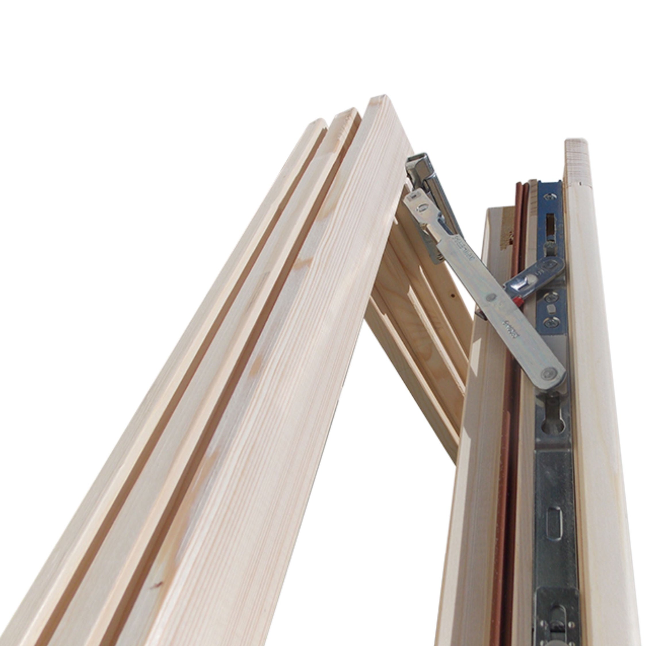 Fereastra lemn termopan, Kobezol, natur, 58 x 58 cm, dubla deschidere, stanga