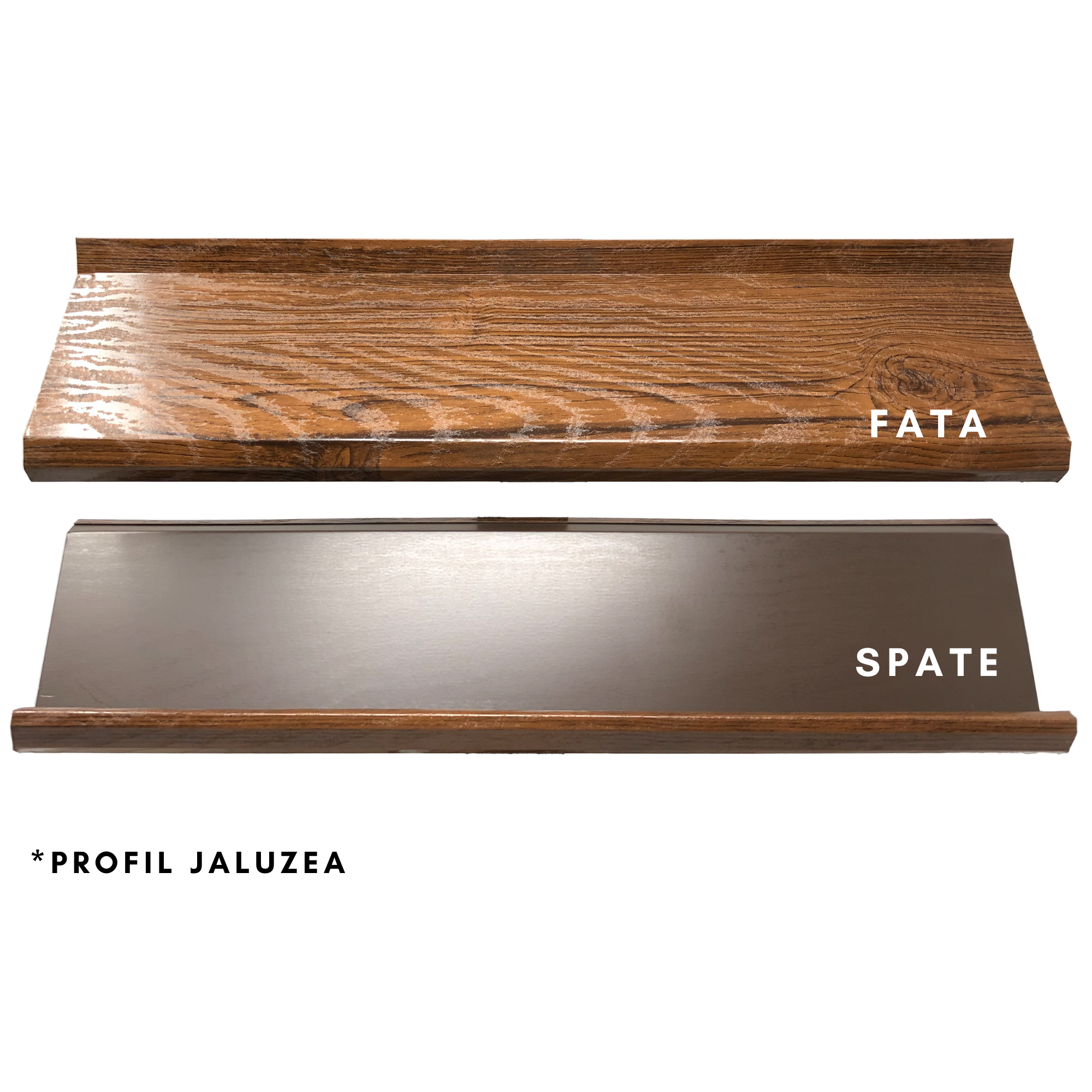 Panou gard jaluzea Sigma, nuc, imitatie lemn - fata, lucios - spate, 1500 x 2000 x 0.4 mm