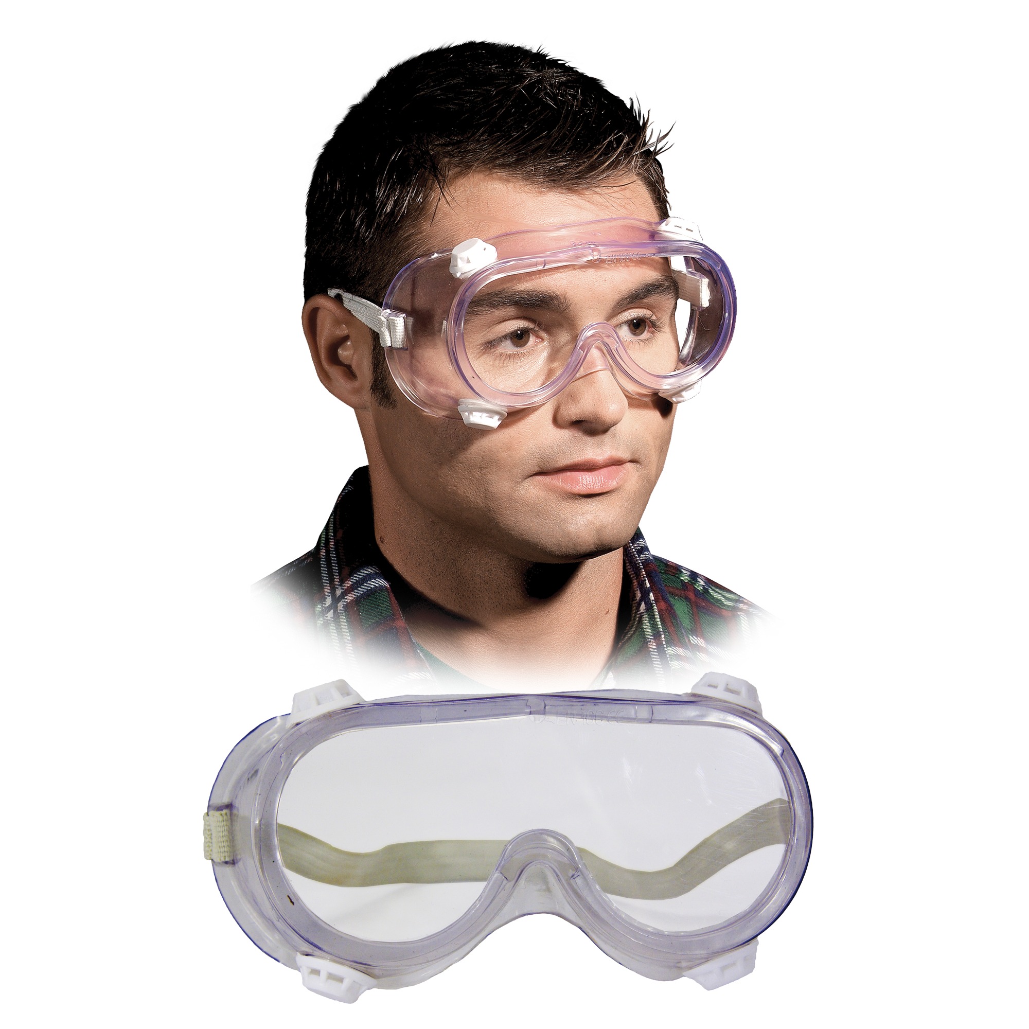 Ochelari de protectie panoramici Marvel 2661 eco, cu aerisire indirecta, transparenti