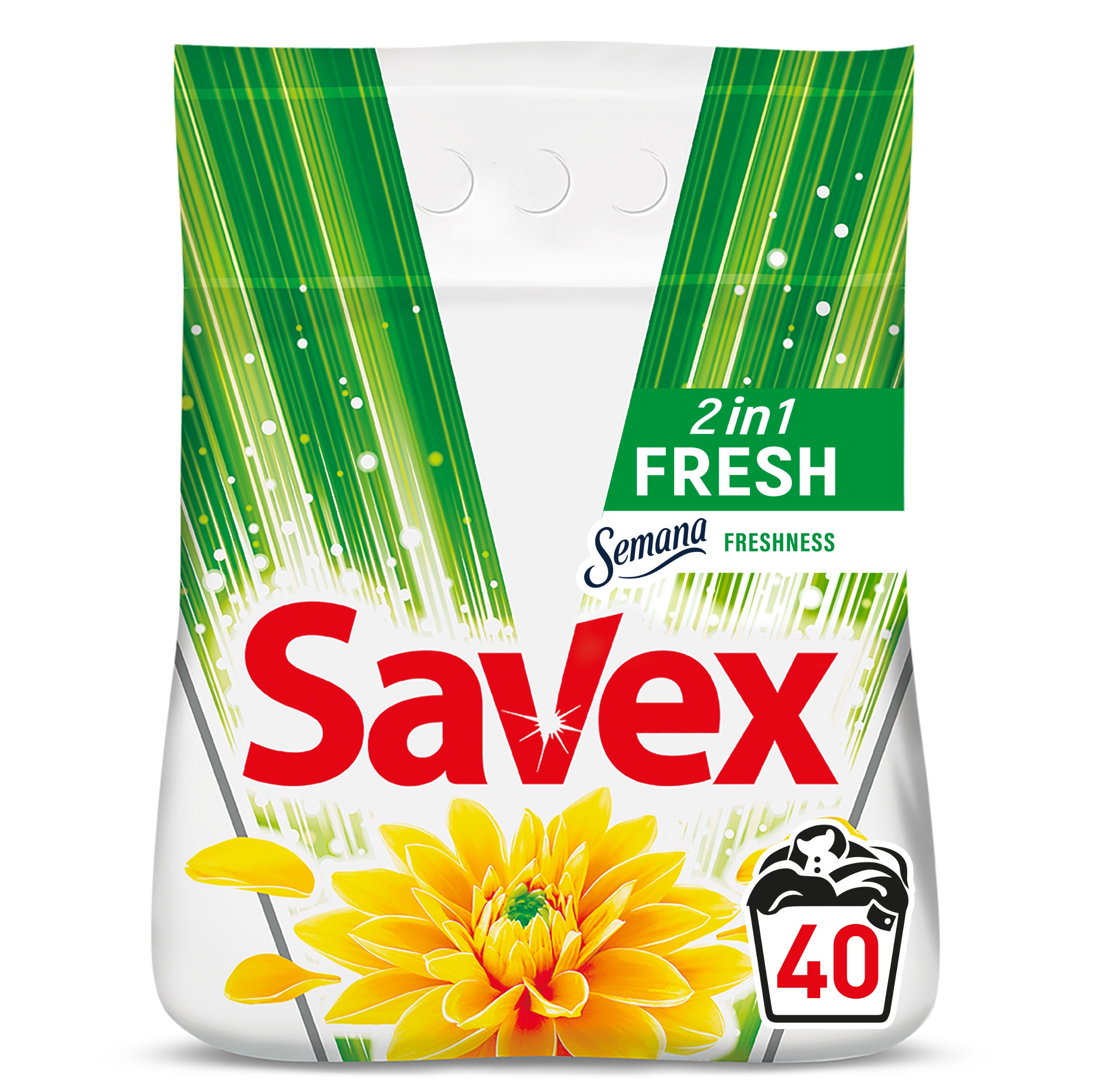 Detergent rufe, automat, Savex 2 in 1 Fresh, 4 kg