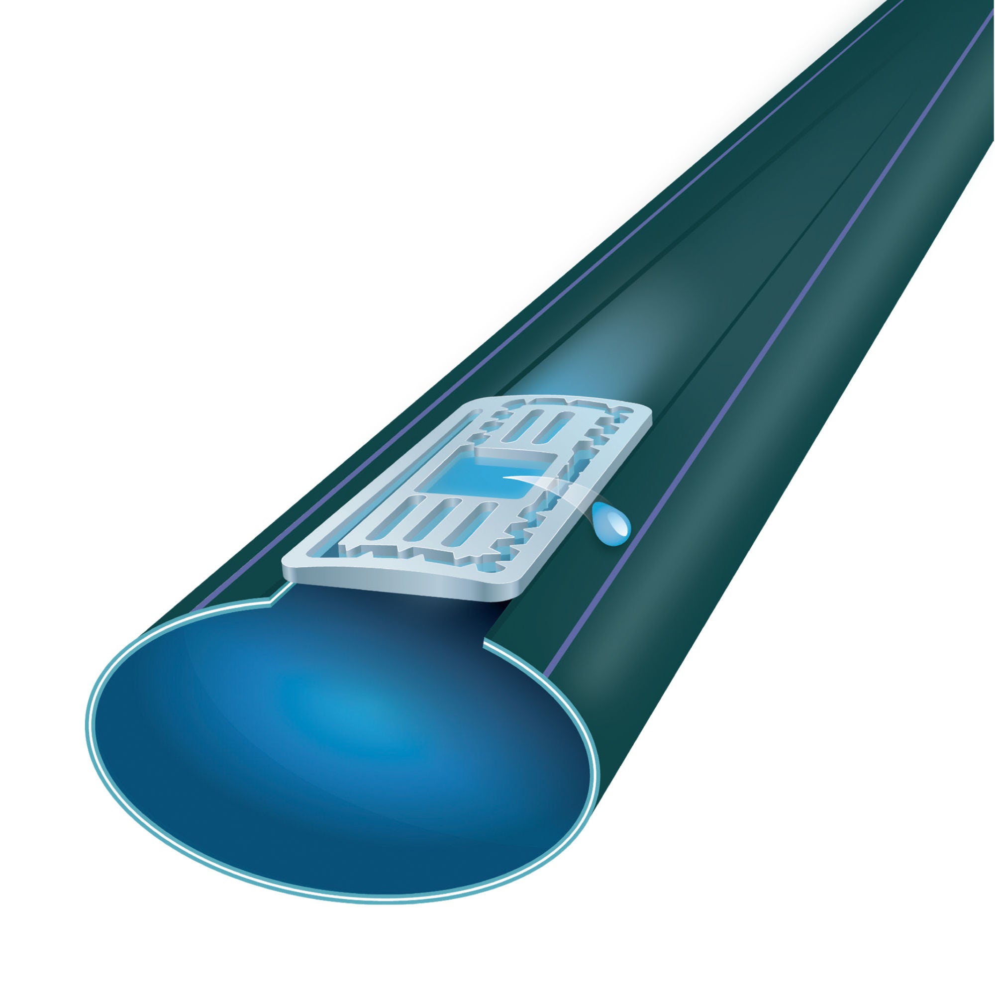 Tub pentru irigatii prin picurare, plat, 0.9 mil, D 16 mm, distanta orificii 50 cm, rola 200 m