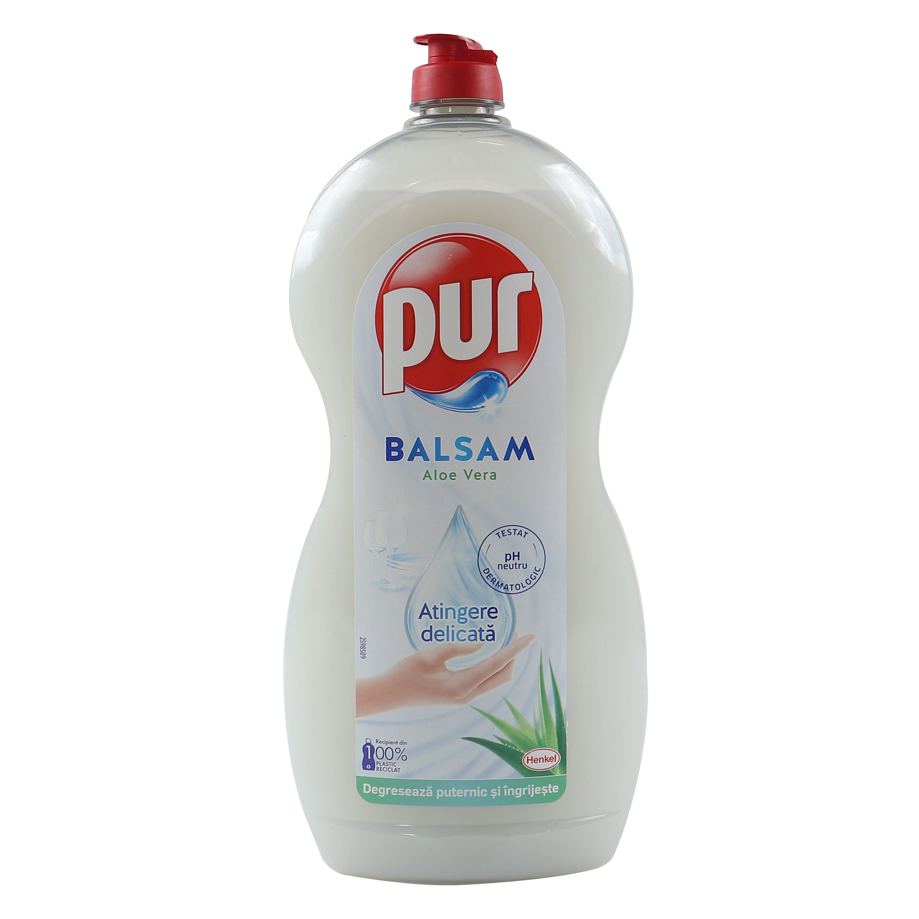 Detergent lichid pentru vase Pur Balsam, aroma aloe vera, 1.2 L