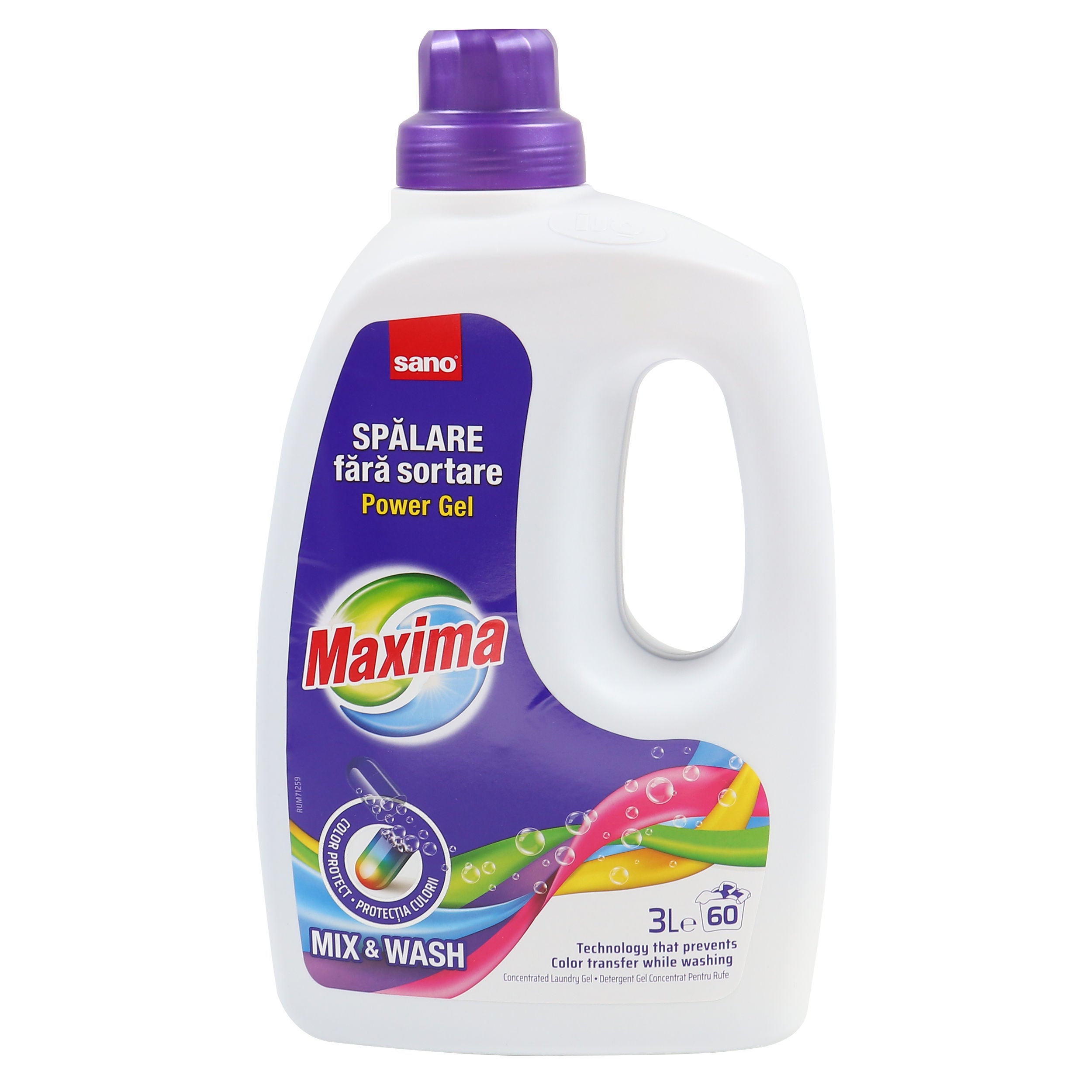Detergent de rufe lichid Sano Maxima Mix & Wash, 3 L