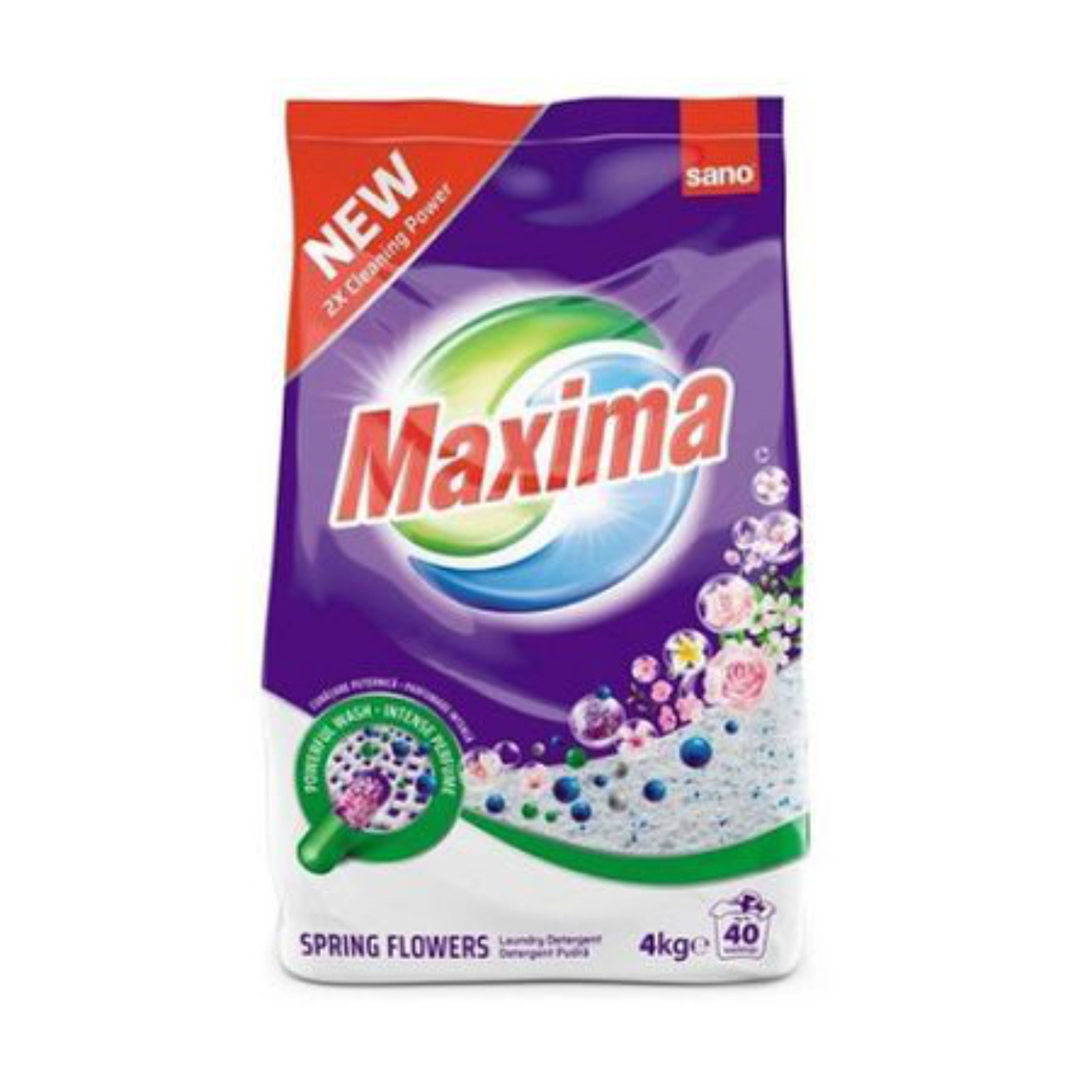 Detergent rufe automat Sano Maxima Spring Flowers, 4 kg