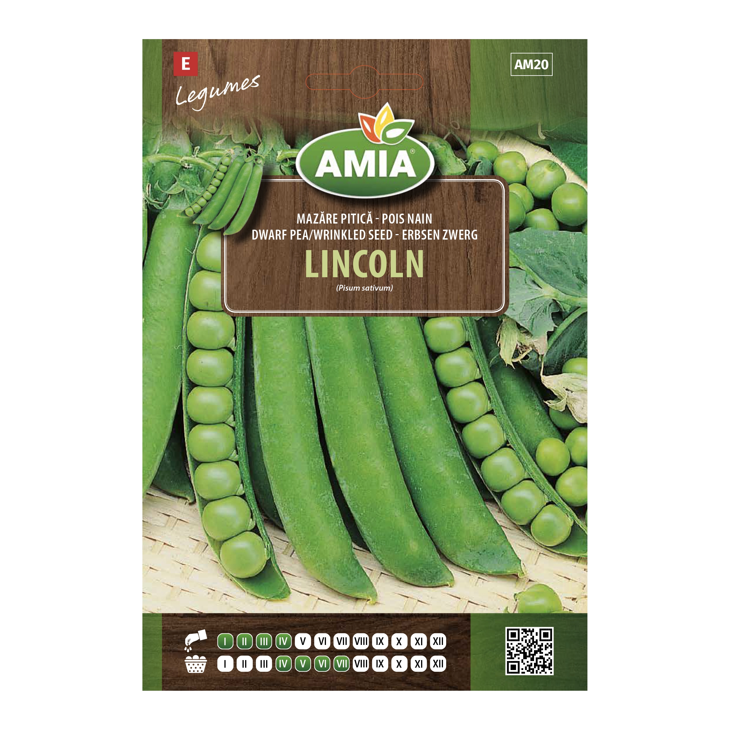 Seminte legume Amia, mazare Lincoln