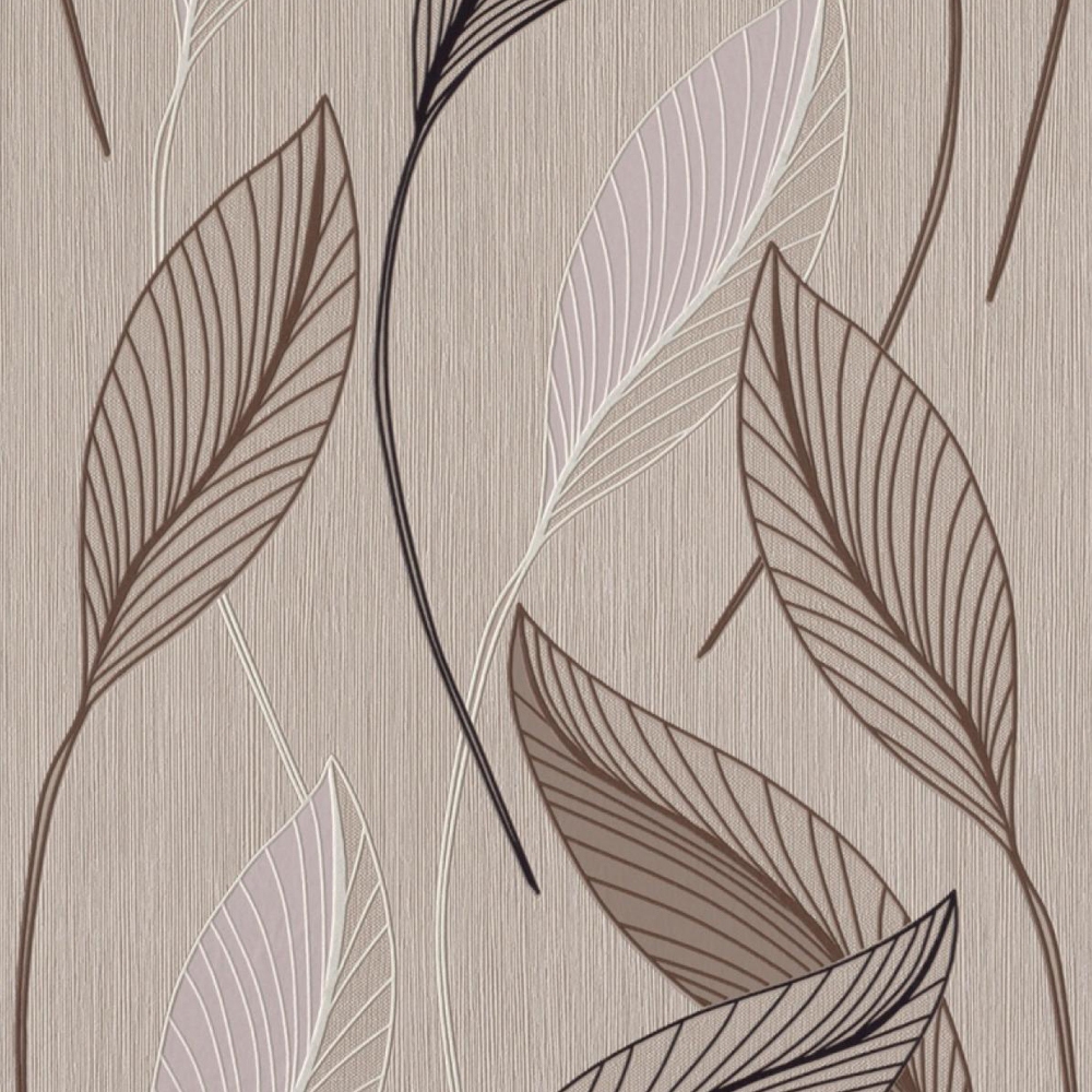 Tapet fibra textila, model frunze, Rasch 455038, 10 x 0.53 m