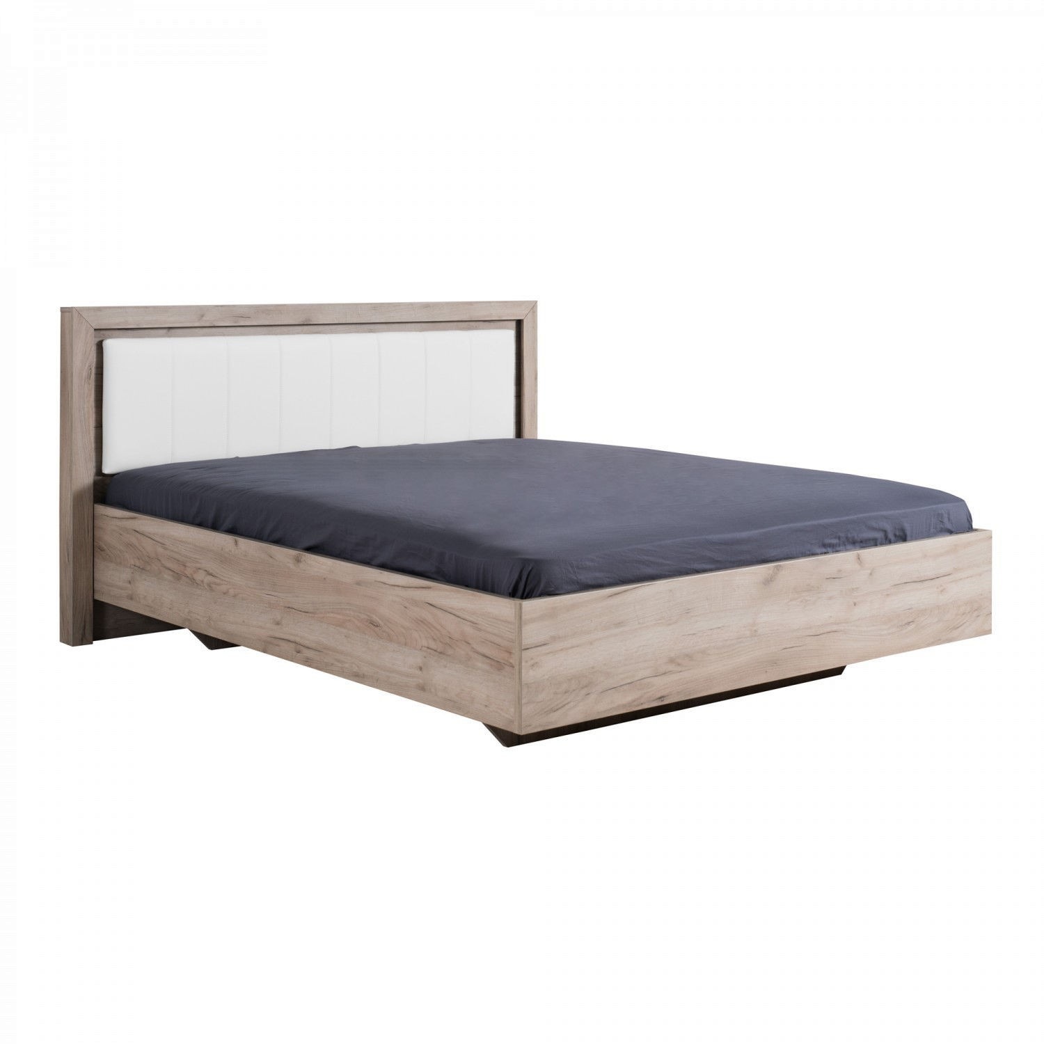 Dormitor complet Sierra C4, stejar gri + alb, 5 piese, 16C