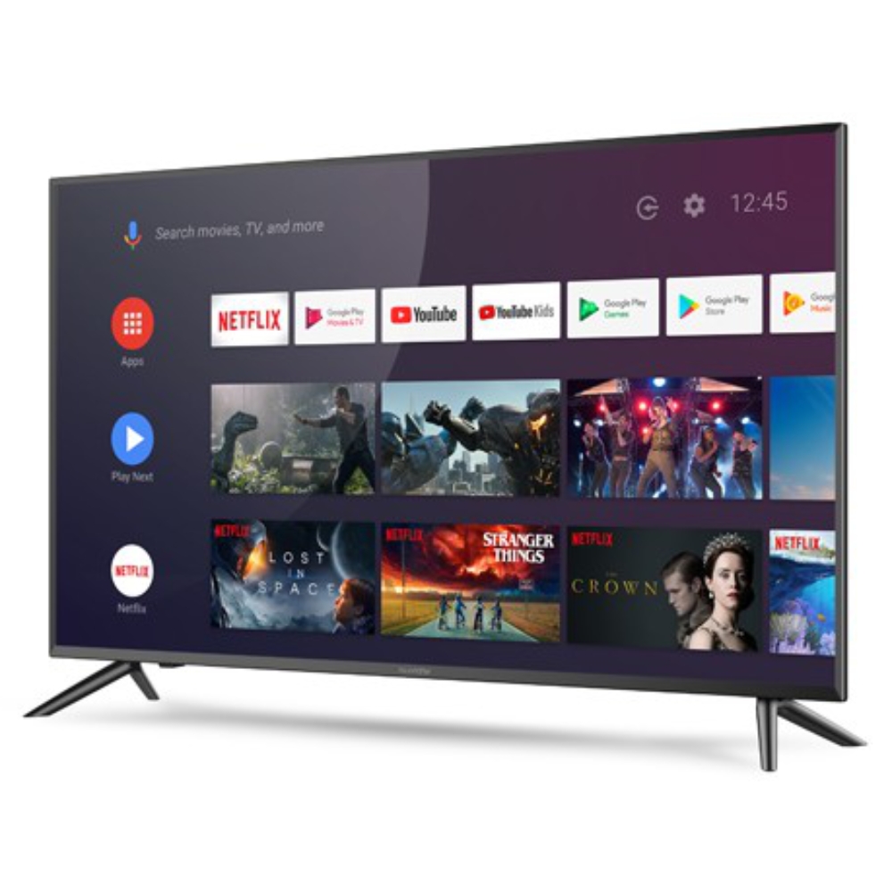 Televizor QLED Smart Allview QL43ePlay6100-U, diagonala 109 cm, Ultra HD / 4K, sistem operare Android TV 9.0, negru