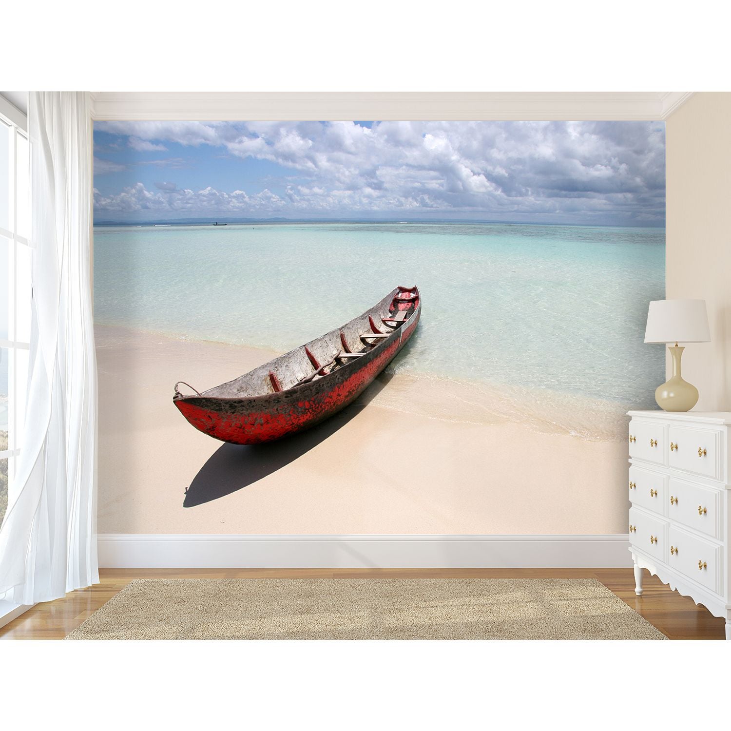 Fototapet hartie Canoe rosie 366 x 256 cm