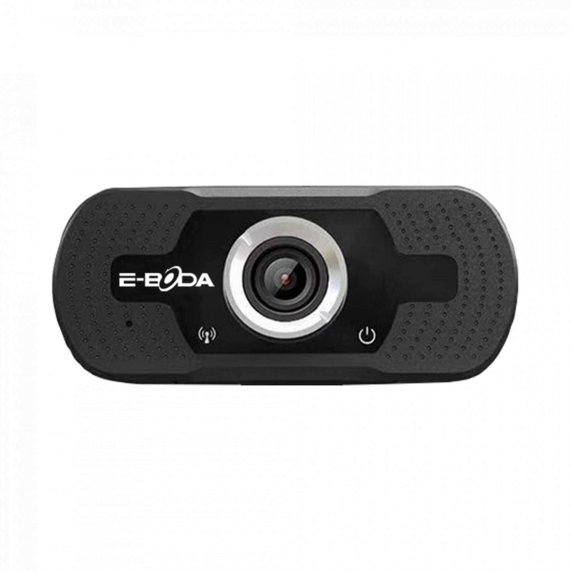 Camera web E-Boda CW 10, rezolutie full HD, 1920 x 1080 px, USB 2.0, corectie automata de lumina, neagra