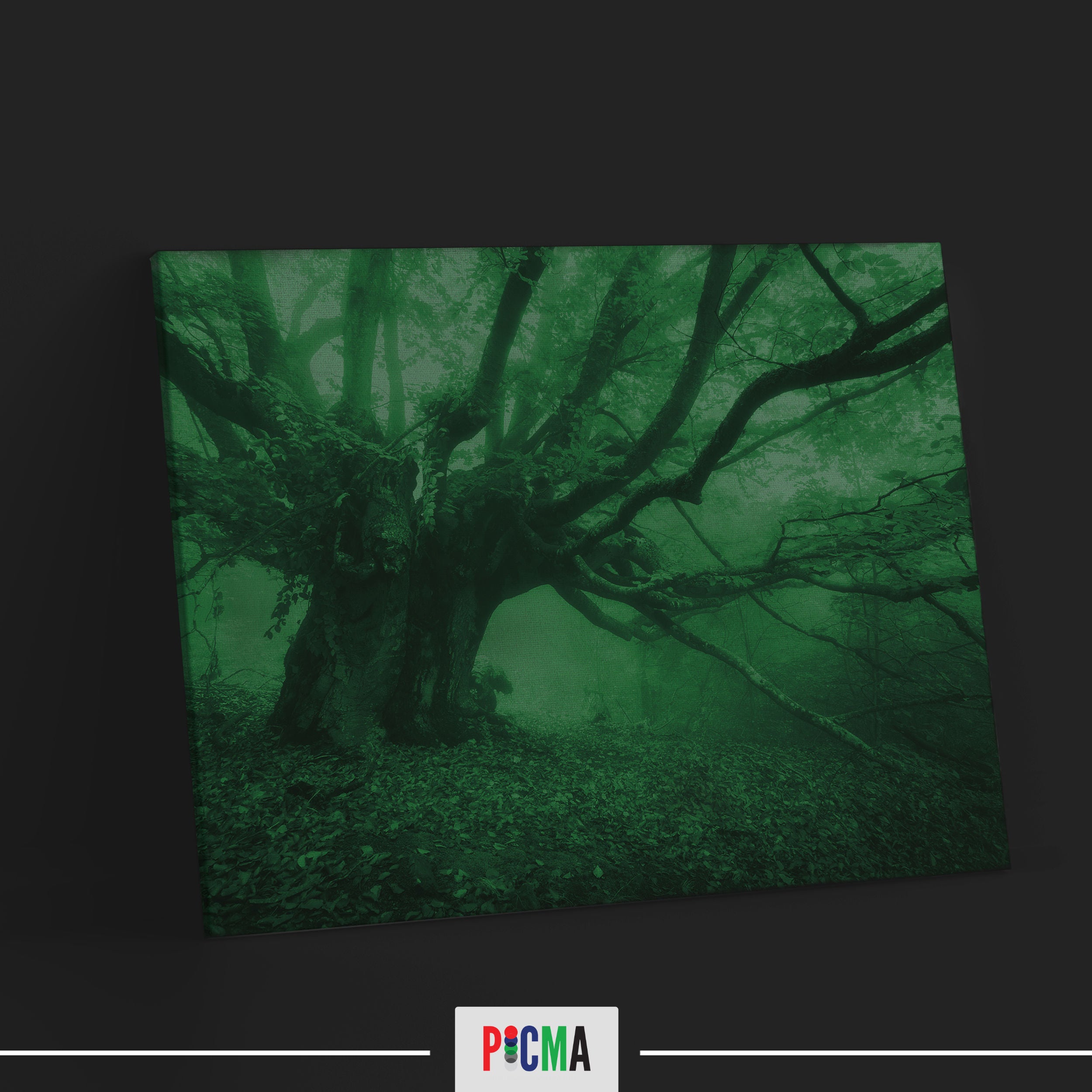 Tablou canvas luminos Copac antic, Picma, dualview, panza + sasiu lemn, 40 x 60 cm
