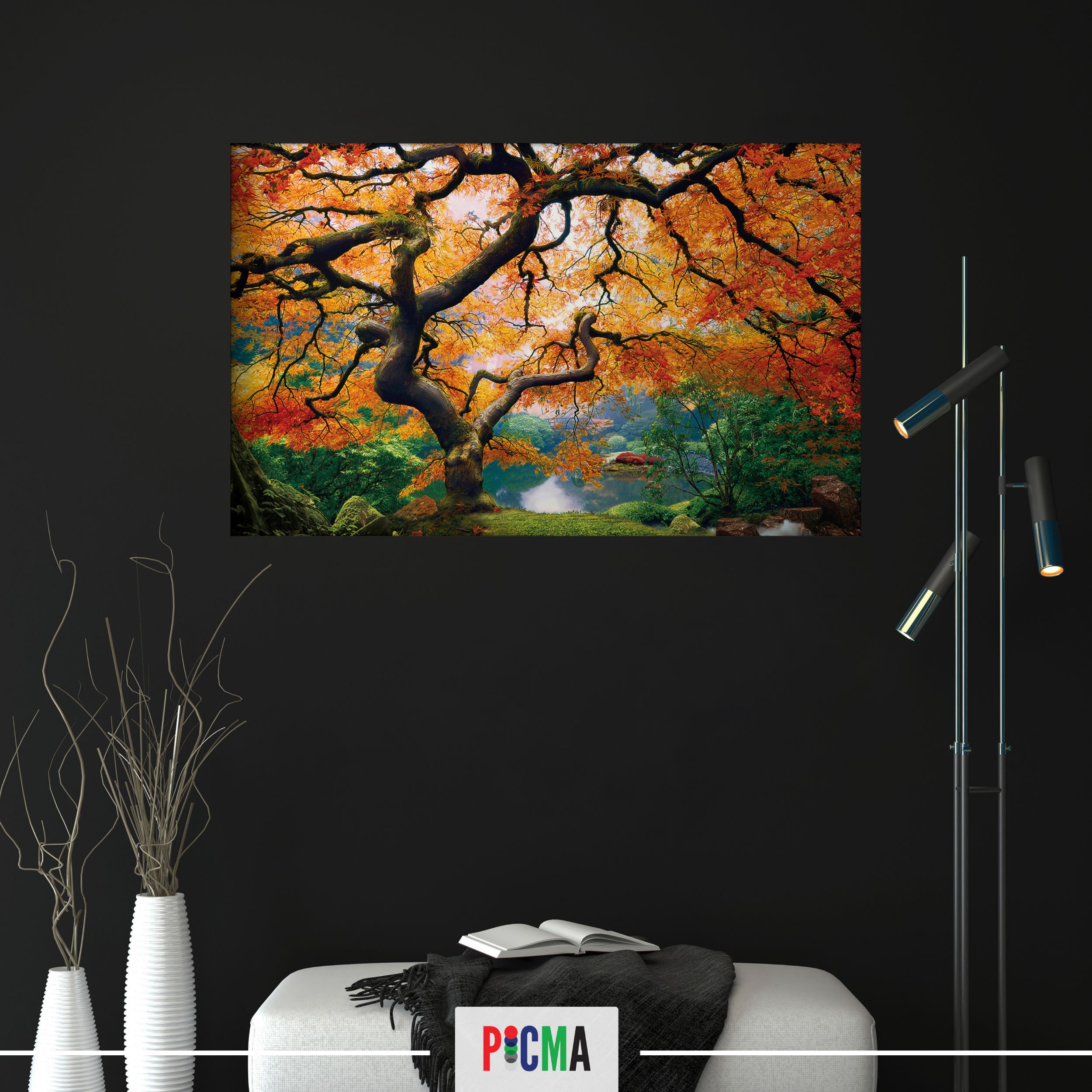Tablou canvas luminos Artar, Picma, dualview, panza + sasiu lemn, 40 x 60 cm
