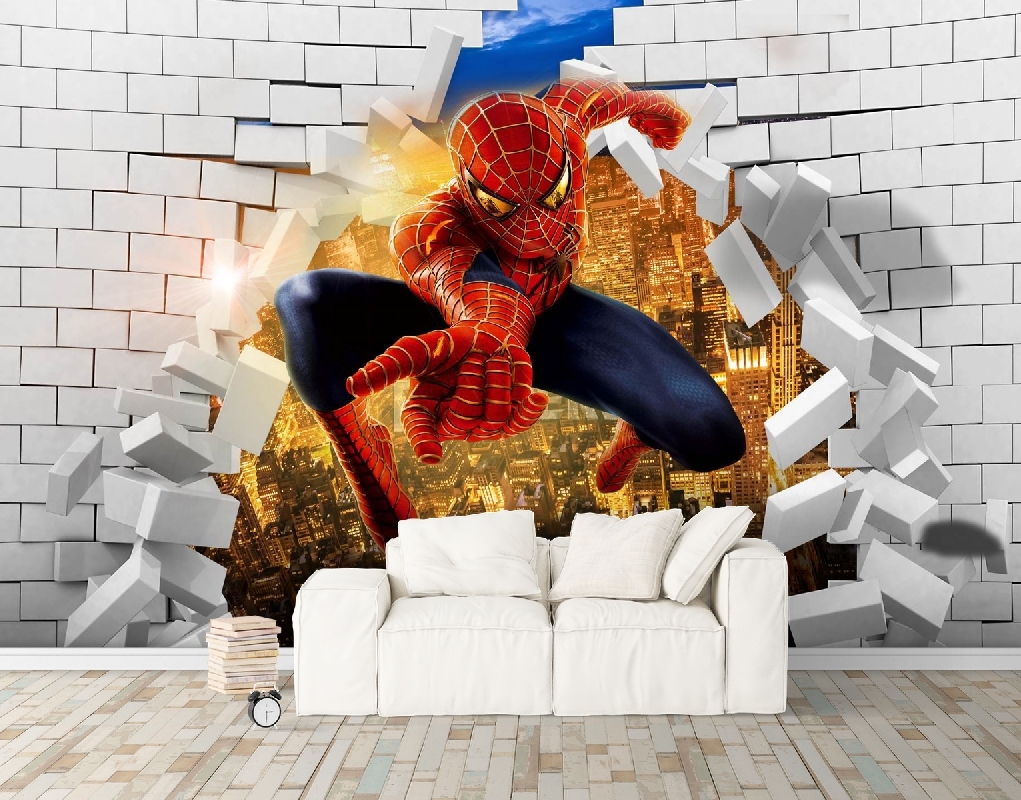 Fototapet vinil 3D, Printdream Spiderman, 350 x 240 cm