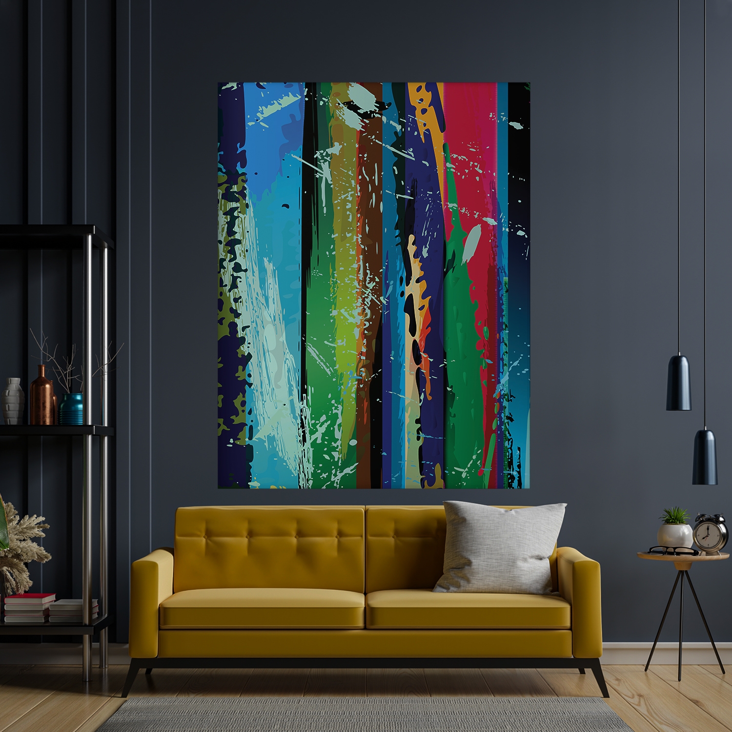 Tablou canvas Abstract Art, CT0276, Picma, standard, panza + sasiu lemn, 60 x 90 cm