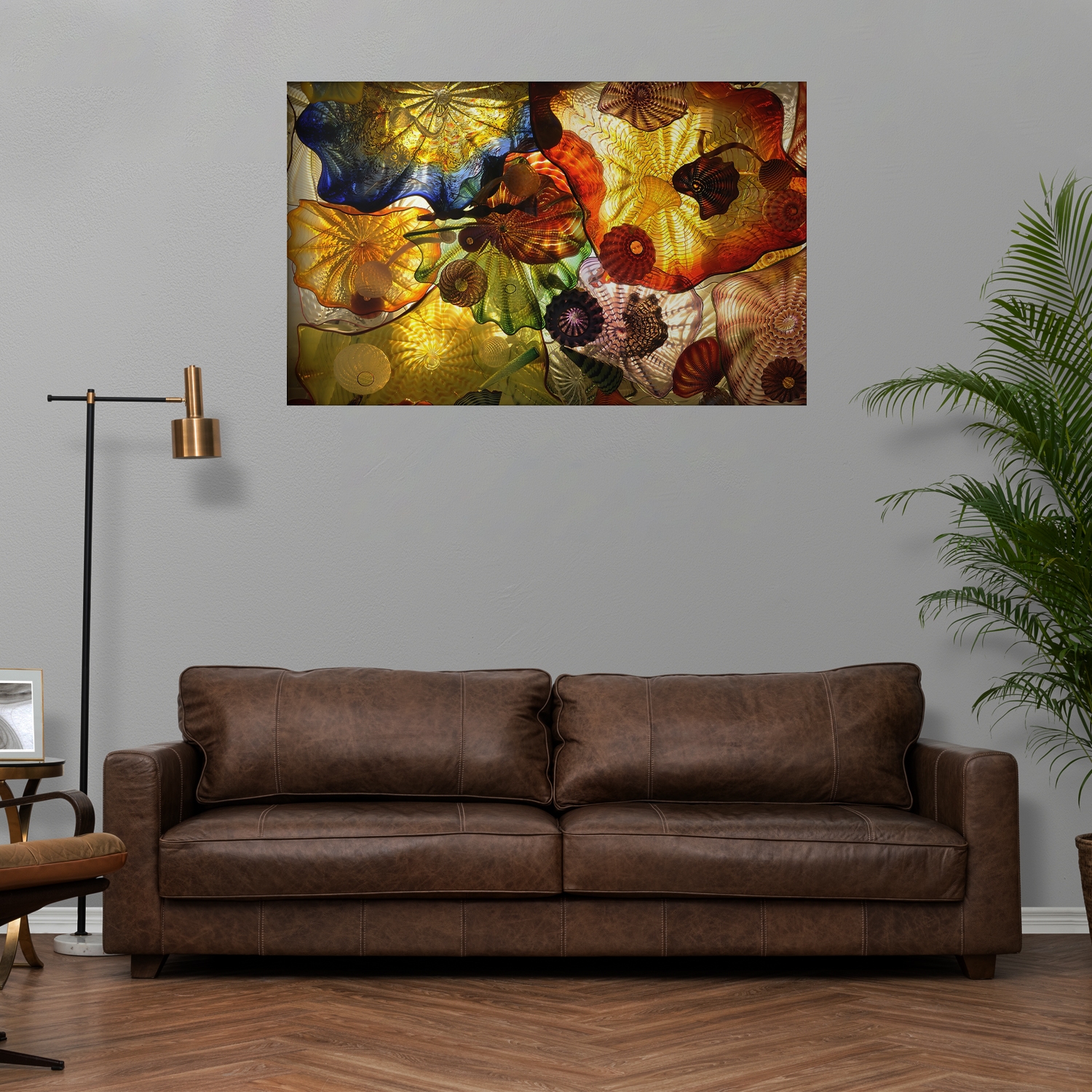 Tablou canvas Meduze in culori, CT0293, Picma, standard, panza + sasiu lemn, 40 x 60 cm