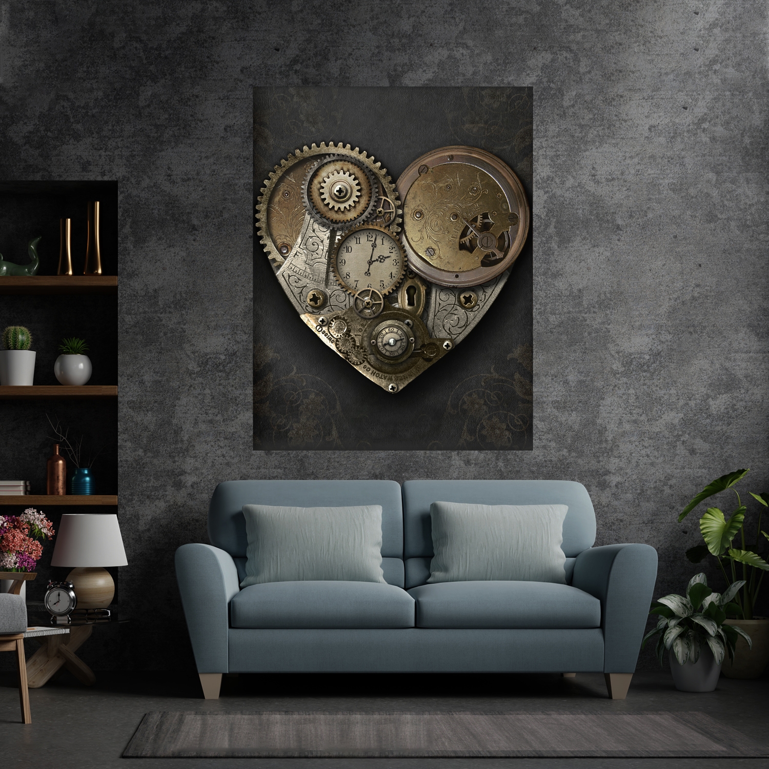 Tablou canvas Bataia inimii, Picma, standard, panza + sasiu lemn, 40 x 60 cm