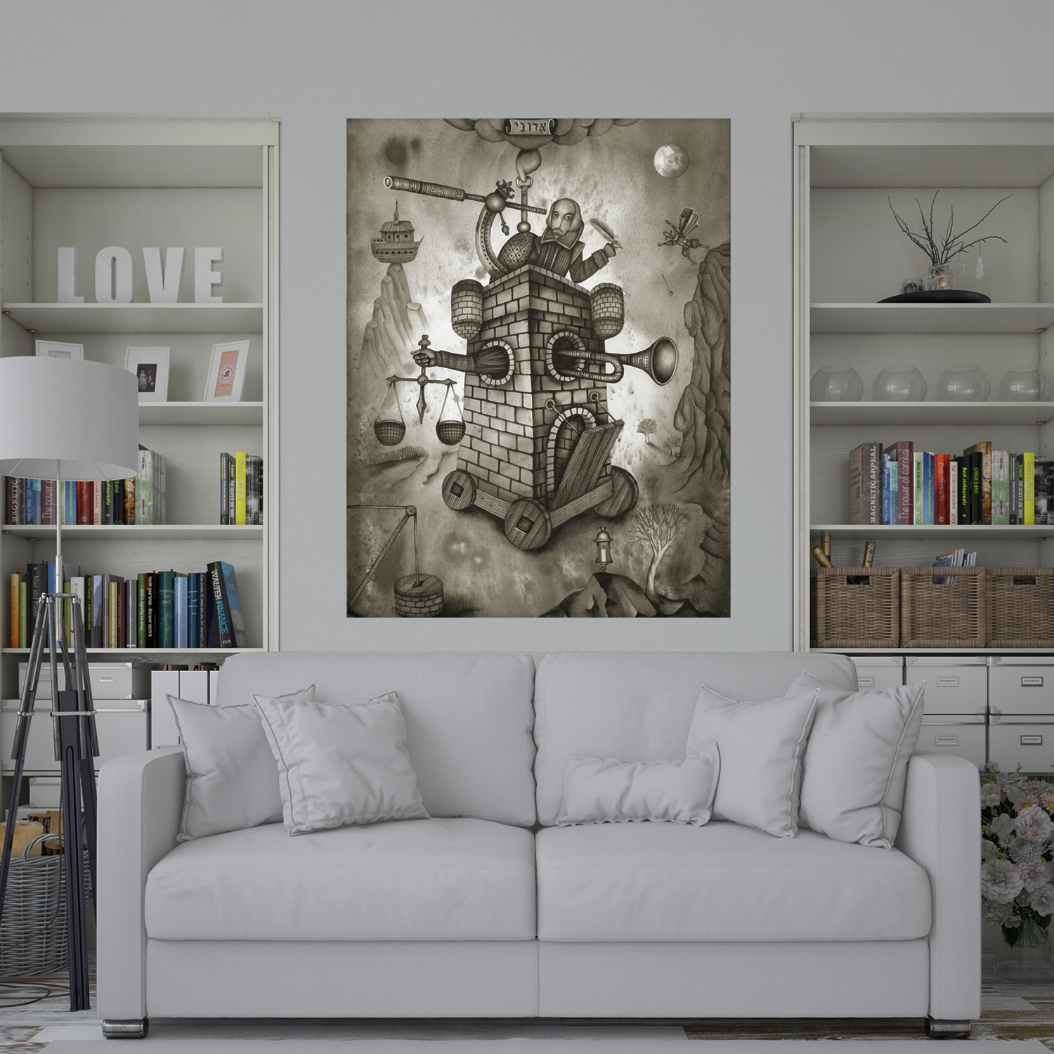 Tablou canvas luminos Animatie calul troian, Picma, dualview, panza + sasiu lemn, 60 x 90 cm