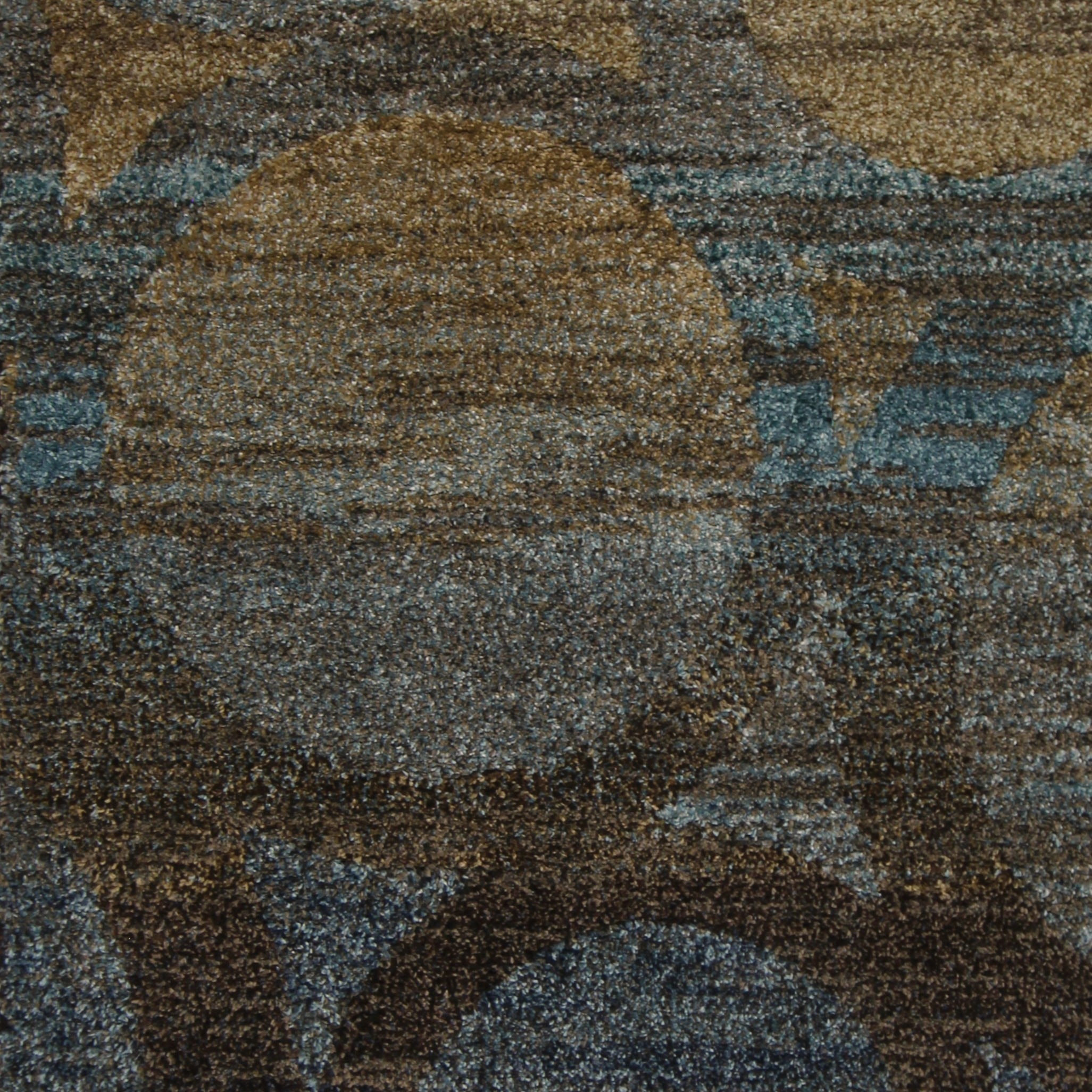 Covor living / dormitor Oriental Weavers Antigua X 5998/DG1 polipropilena frize dreptunghiular maro + albastru 160 x 235 cm