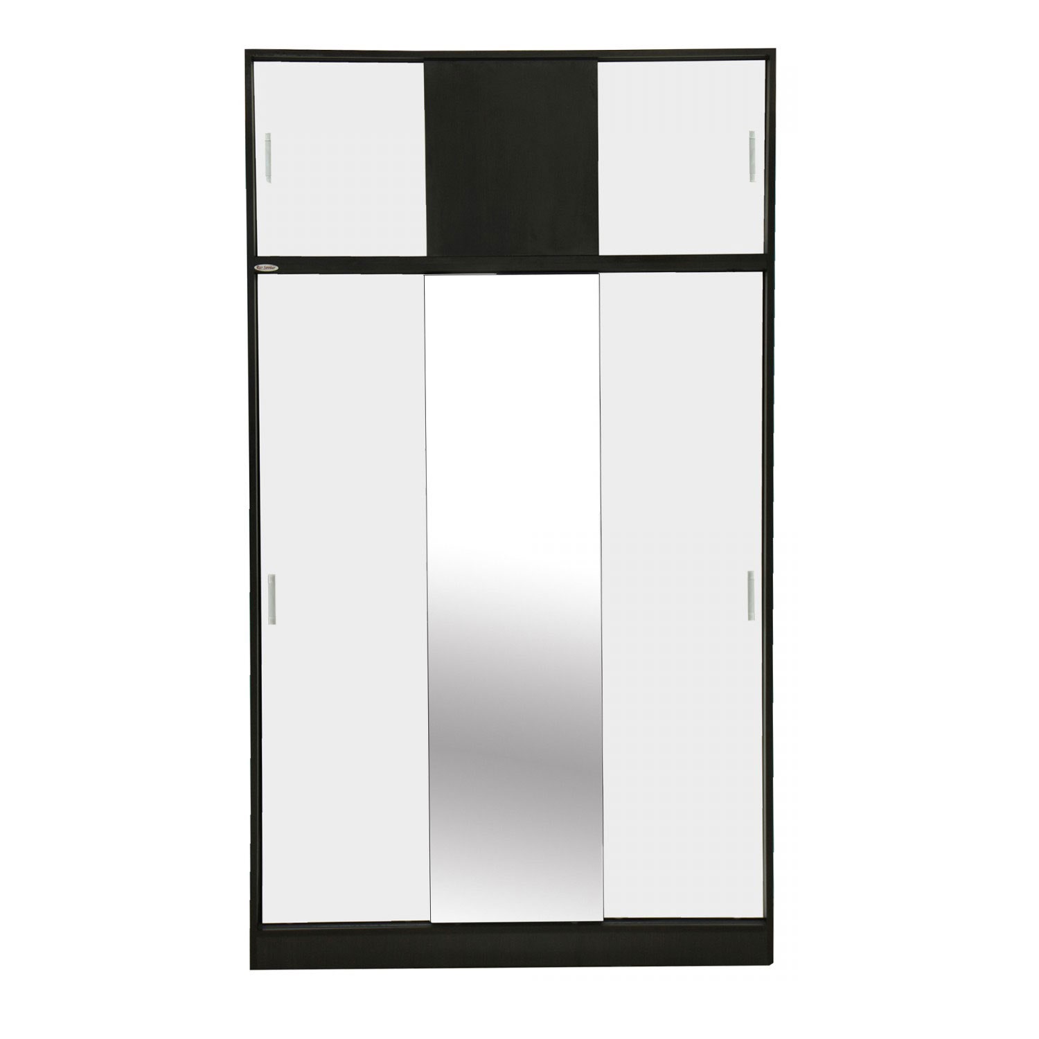 Dulap dormitor Raul D3, magia + alb, 6 usi glisante, cu oglinda, 120 x 50 x 210 cm, 3C