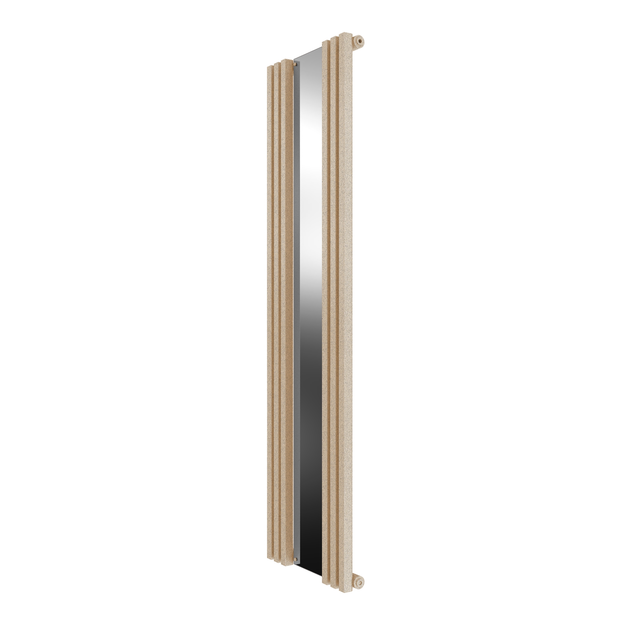 Calorifer vertical, decorativ, living, Radox Vertica D Mirror, drept, bej, 535 x 1800 mm, accesorii incluse