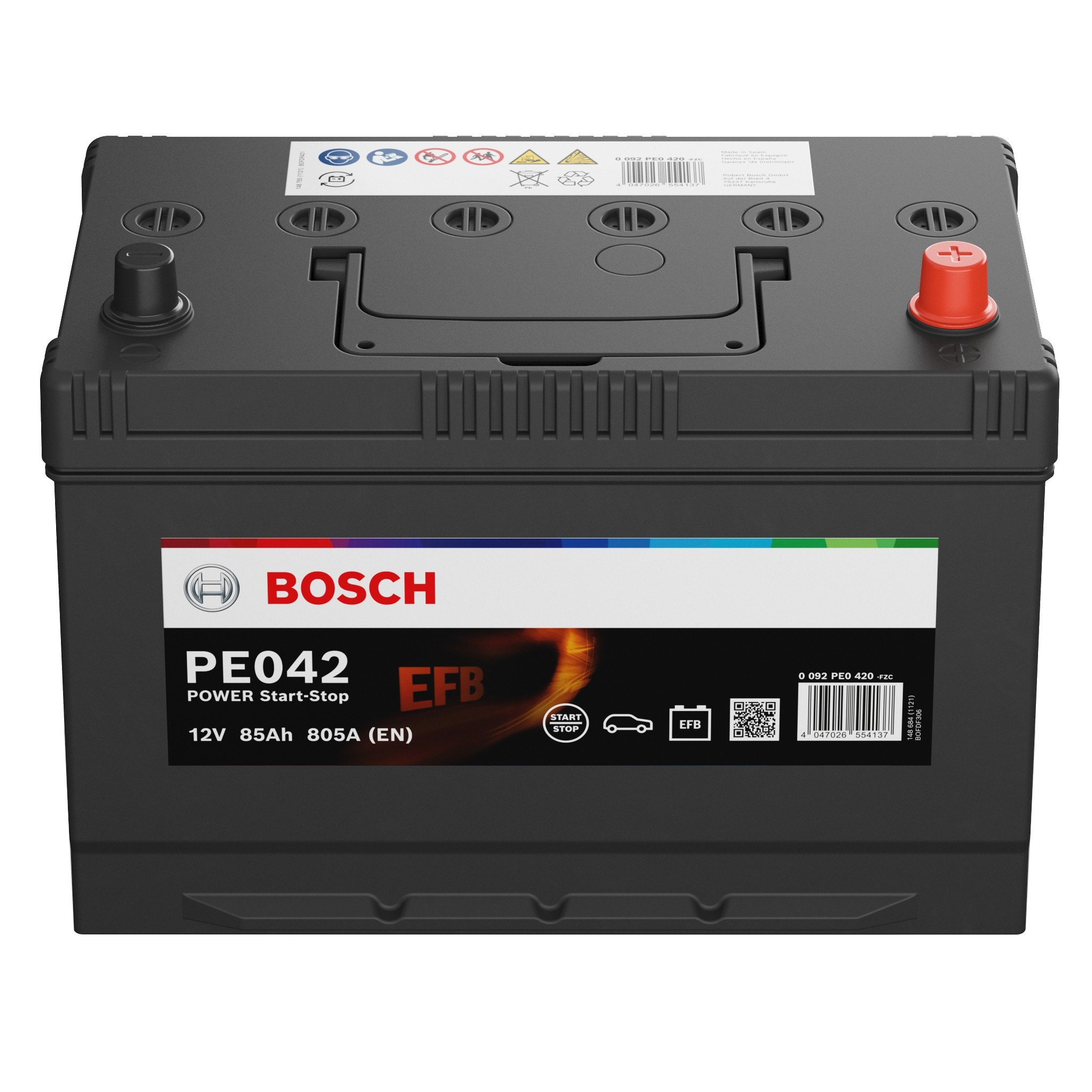 architect complement Movable Dedeman - Baterie auto Bosch Power EFB PE042, 12V, 85 Ah, 805 A, 30.6 x  17.3 x 22.2 cm - Dedicat planurilor tale