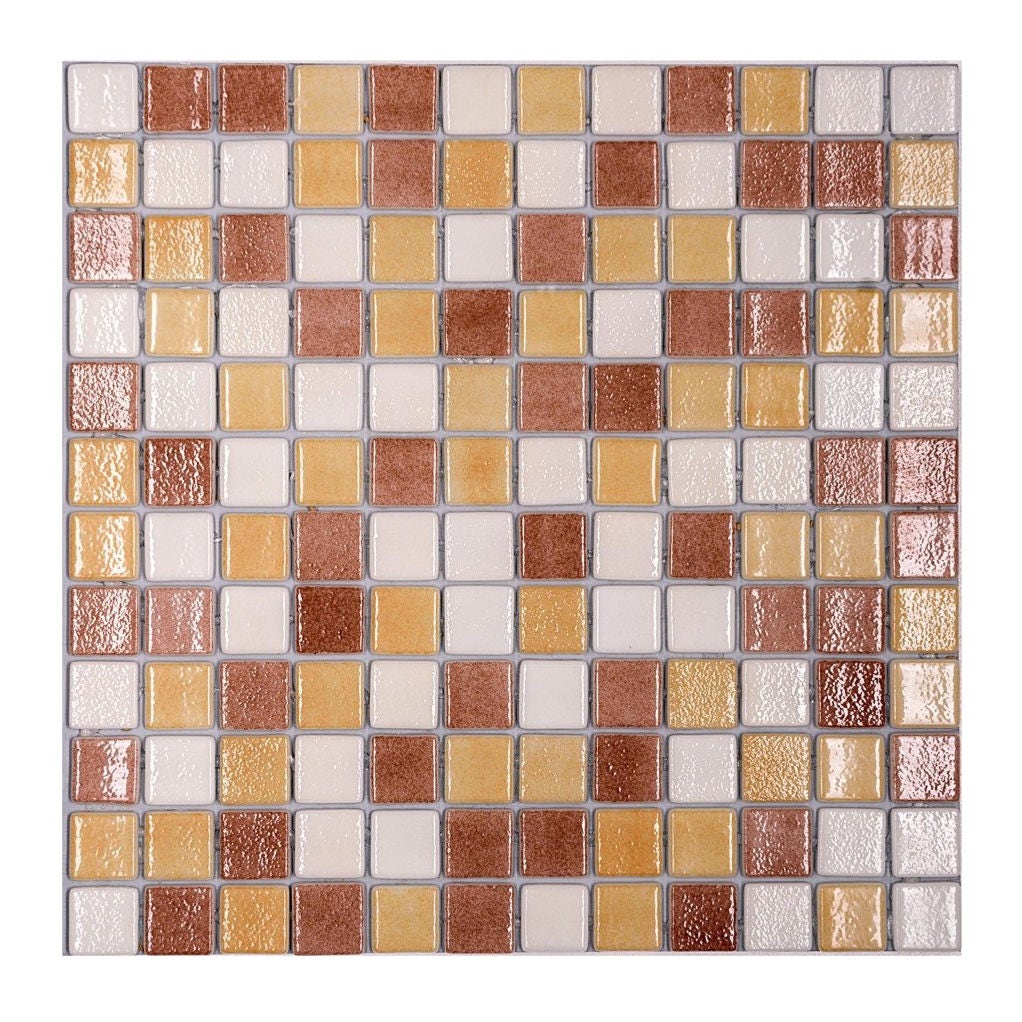Superiority triangle sofa Dedeman - Mozaic din sticla 500/504/506, mix bej + maro, interior /  exterior, 31.7 x 31.7 cm - Dedicat planurilor tale
