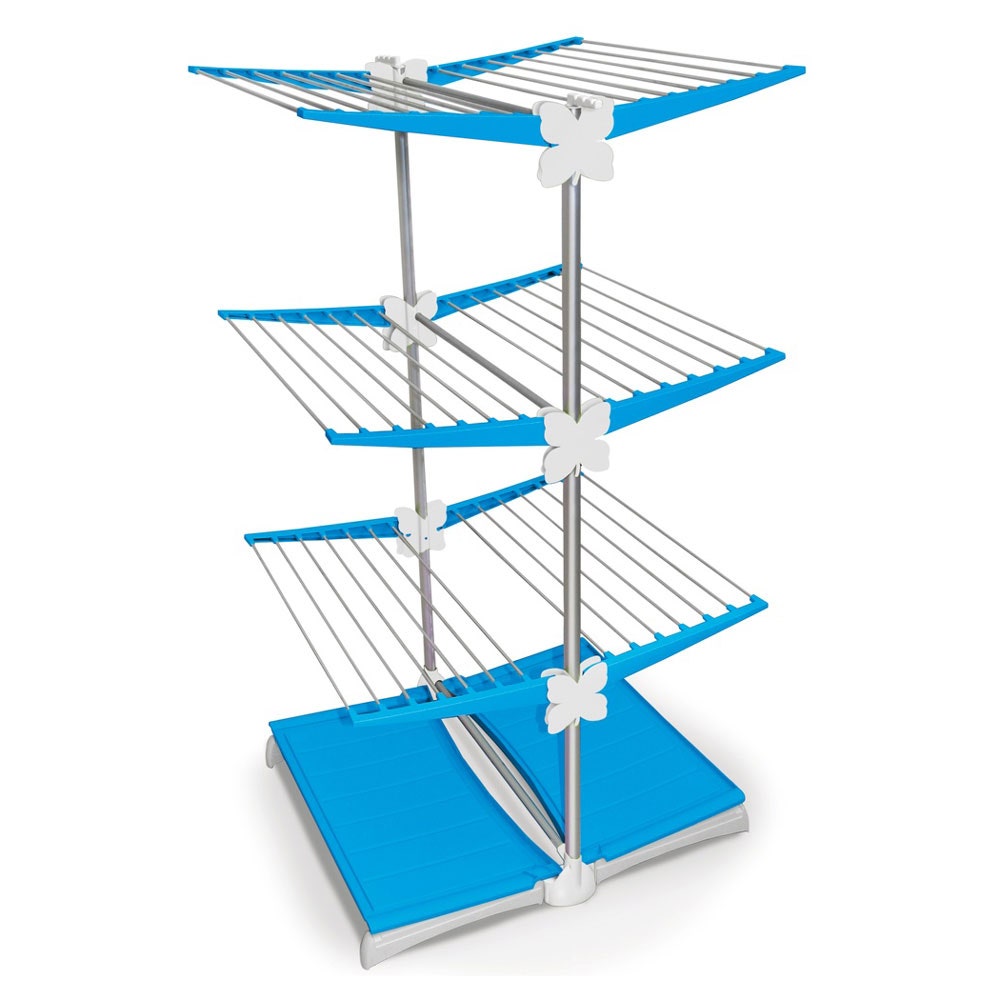 study Lure wastefully Dedeman - Uscator rufe tip suport vertical, albastru, aluminiu, 83.5 x 72.5  x 138 cm - Dedicat planurilor tale