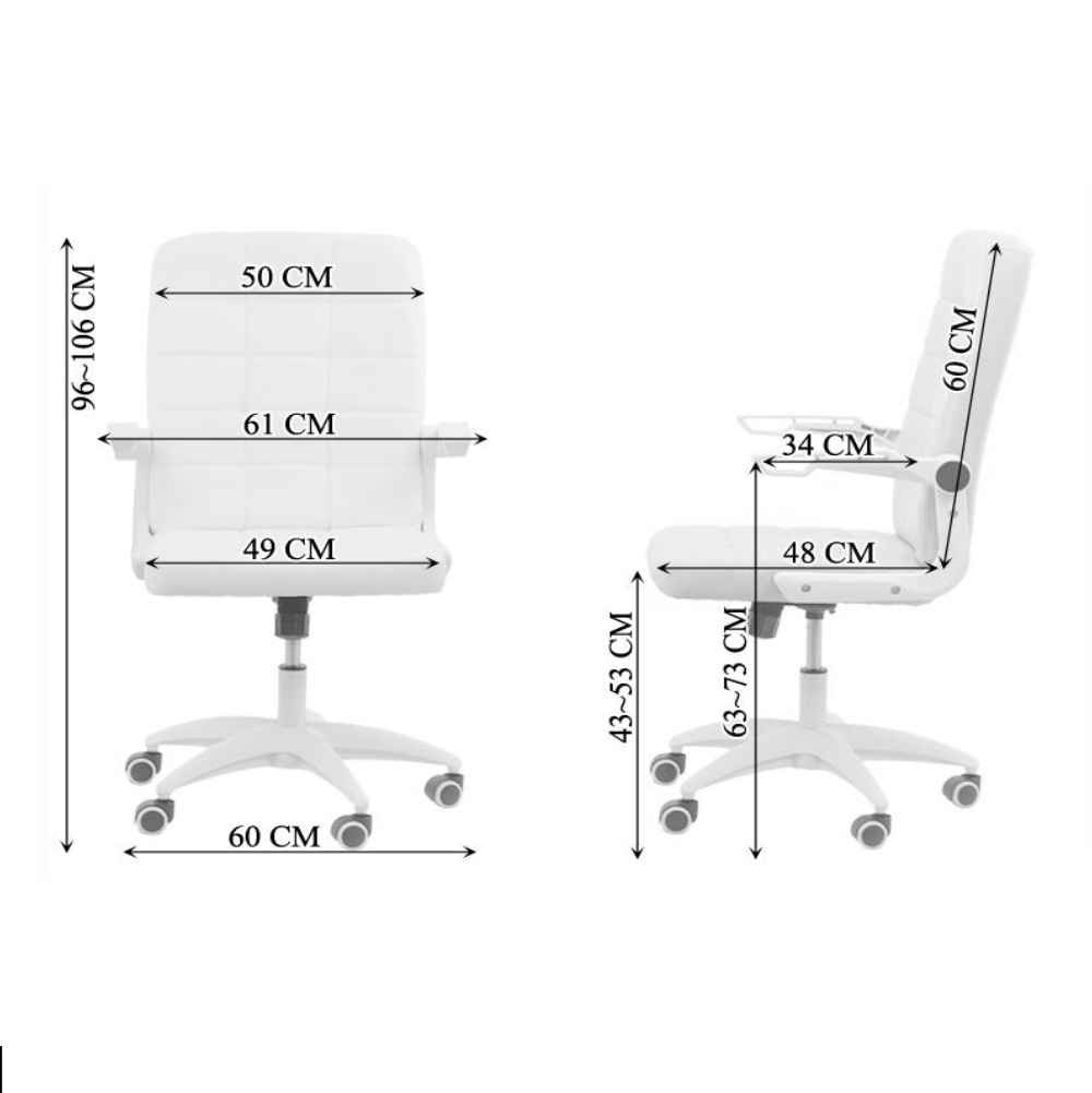 do an experiment matrix Indirect Dedeman - Scaun birou ergonomic OFF 332, rotativ, imitatie piele, alb, 1C -  Dedicat planurilor tale