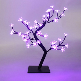 Copac cu 48 LED-uri violet, Hoff, 45 cm, alimentare priza